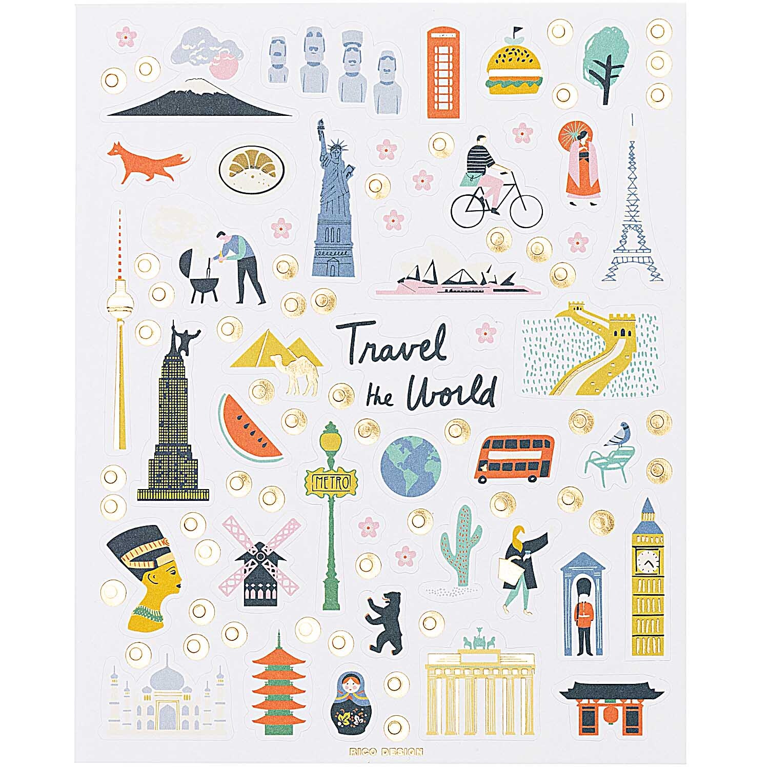 Paper Poetry Sticker Travel the World 260 Stück Paper Poetry Sticker Travel the World 260 Stück