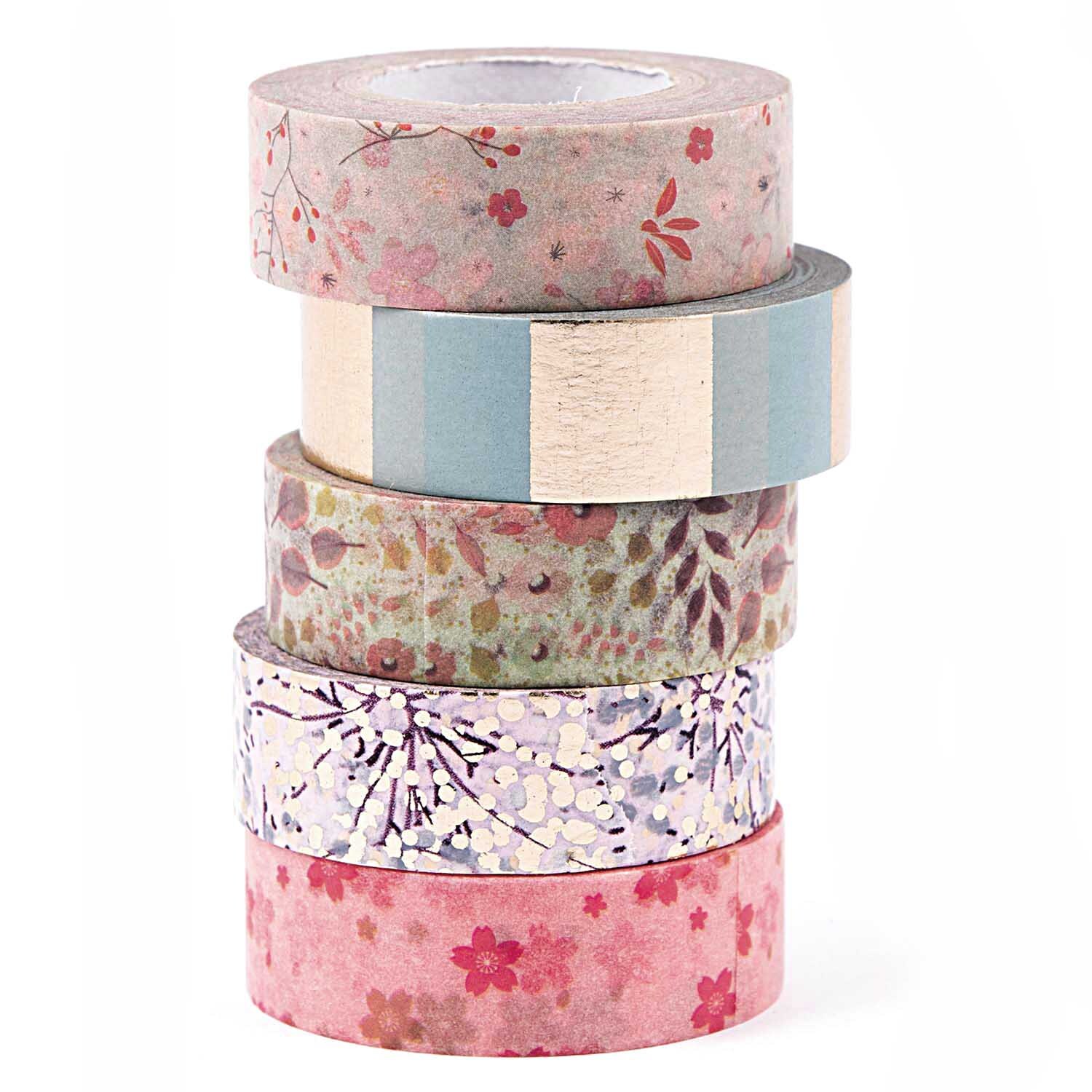 Paper Poetry Tape Set Bouquet Sauvage 1,5cm 10m 5 Stück Paper Poetry Tape Set Bouquet Sauvage 1,5cm 10m 5 Stück