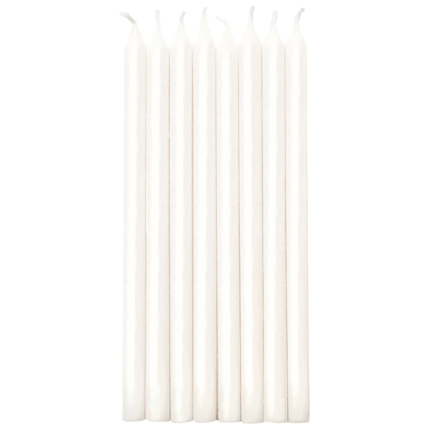 Kerzen lang 12cm 16 Stück Farbe Weiß von Rico Design