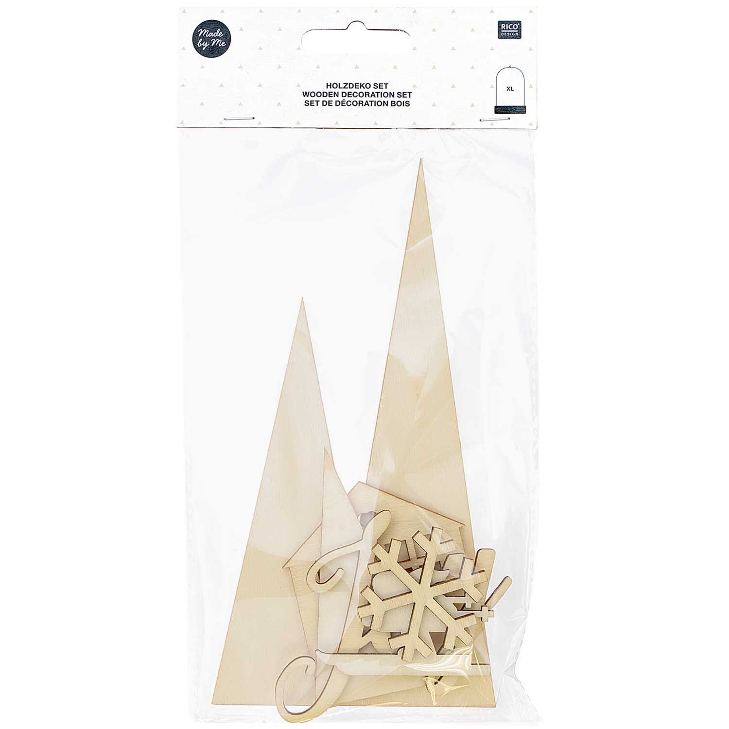 Holzdeko-Set Berglandschaft für XL-Dekohaube Holzdeko-Set Berglandschaft für XL-Dekohaube