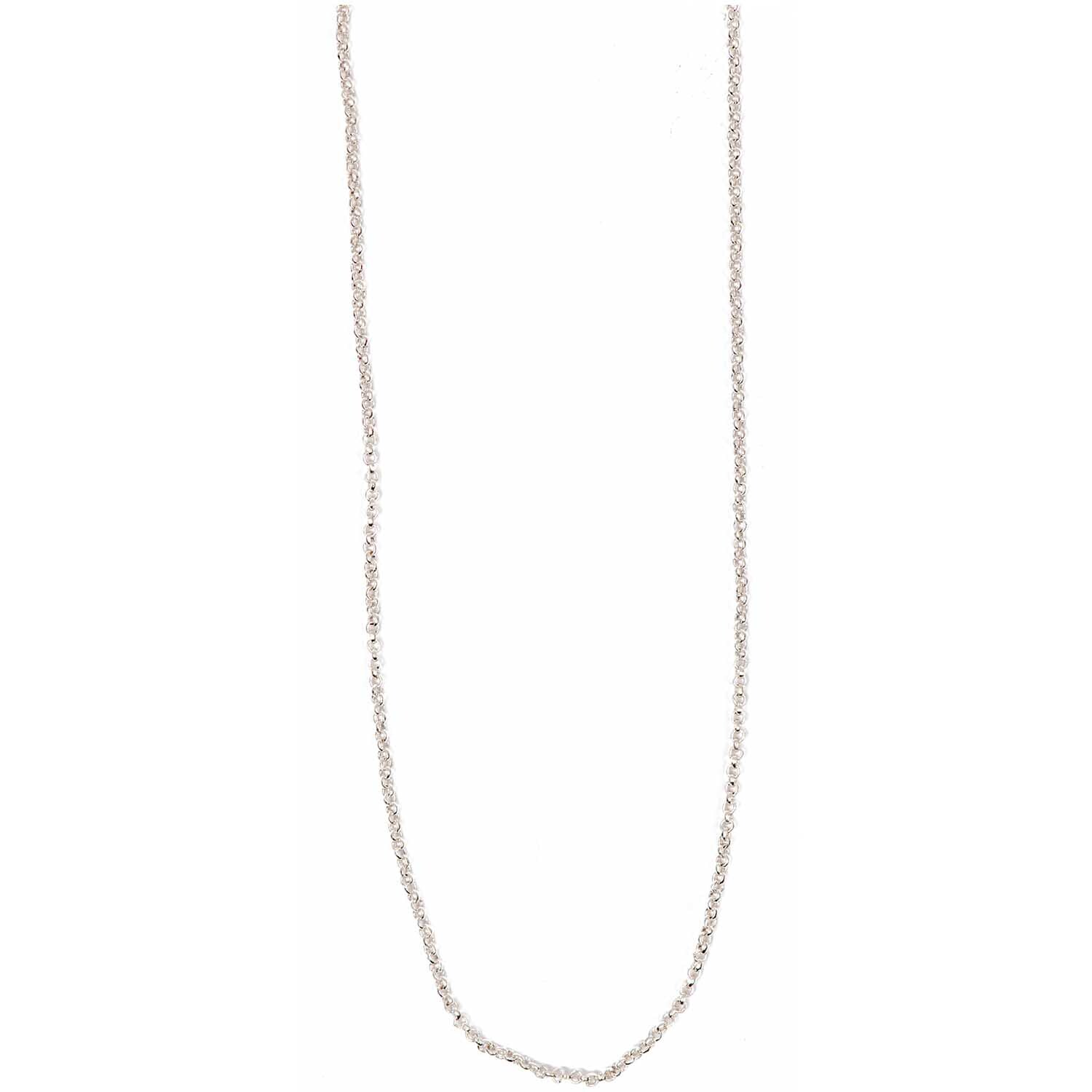 Gliederkette versilbert 90cm