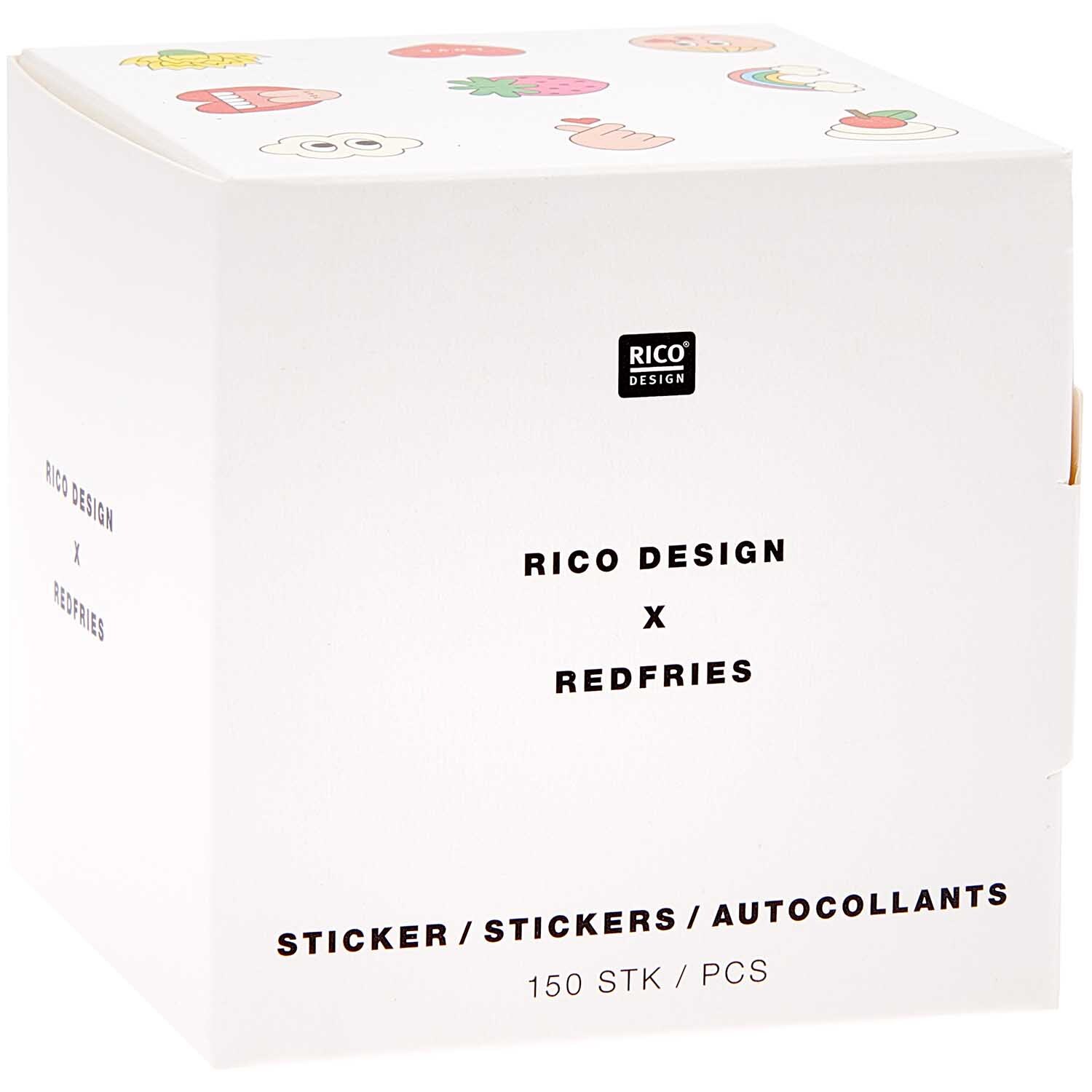Rico Design x Redfries Sticker Eye Candy 5cm 150 Stück auf der Rolle Rico Design x Redfries Sticker Eye Candy 5cm 150 Stück auf der Rolle