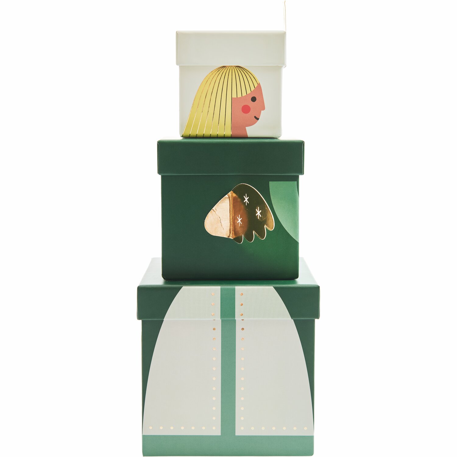Geschenkboxen-Set Engel 6-teilig von Rico Design