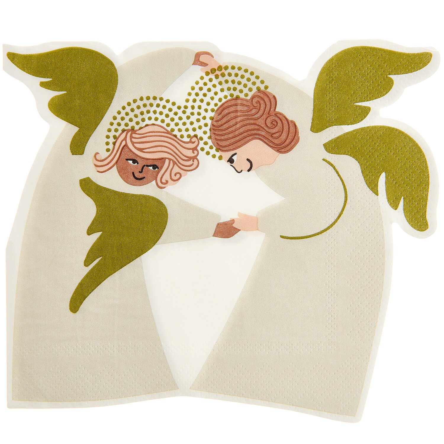 Servietten Advent Engel Hand in Hand 20 Stück 32,5x29cm von Rico Design