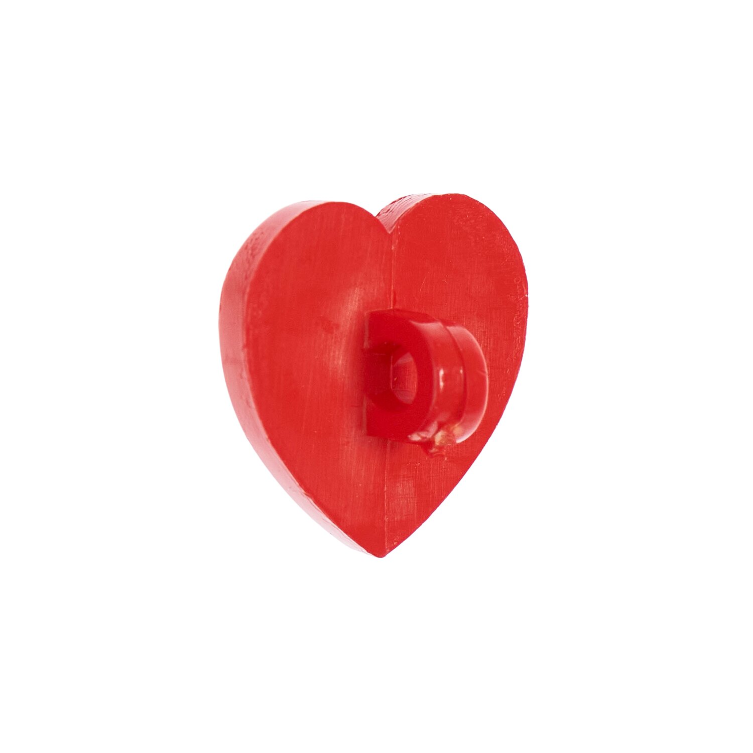 Knöpfe Herz 1,5x1,5cm 4 Stück Farbe Rot von Rico Design