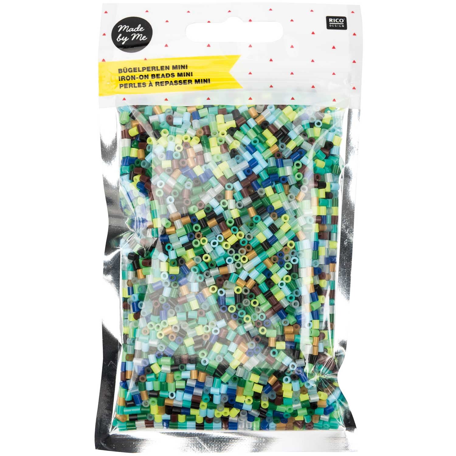 Mini-Bügelperlen Mix blau 2,5mm