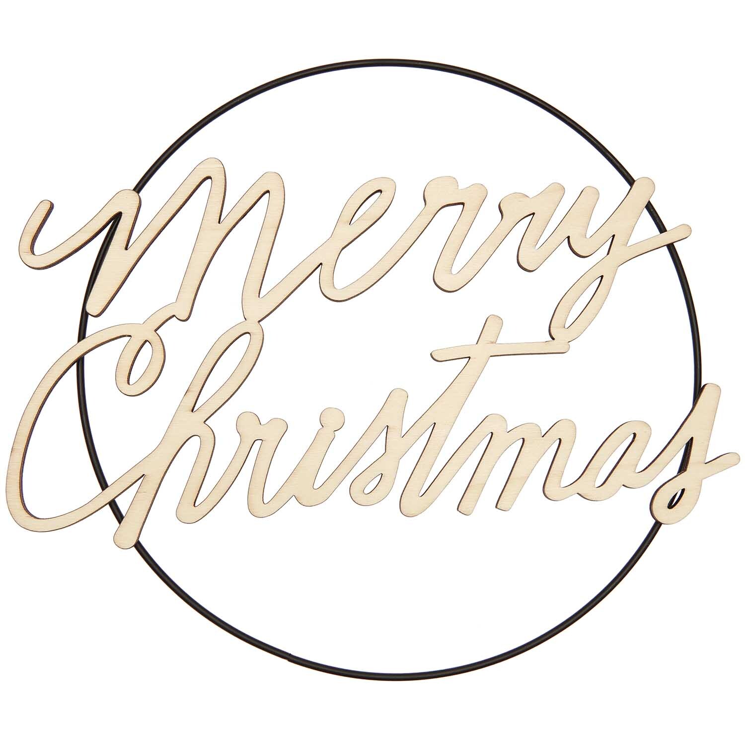 Holzschriftzug magnetisch "Merry Christmas" 28,5x18,5cm Holzschriftzug magnetisch "Merry Christmas" 28,5x18,5cm