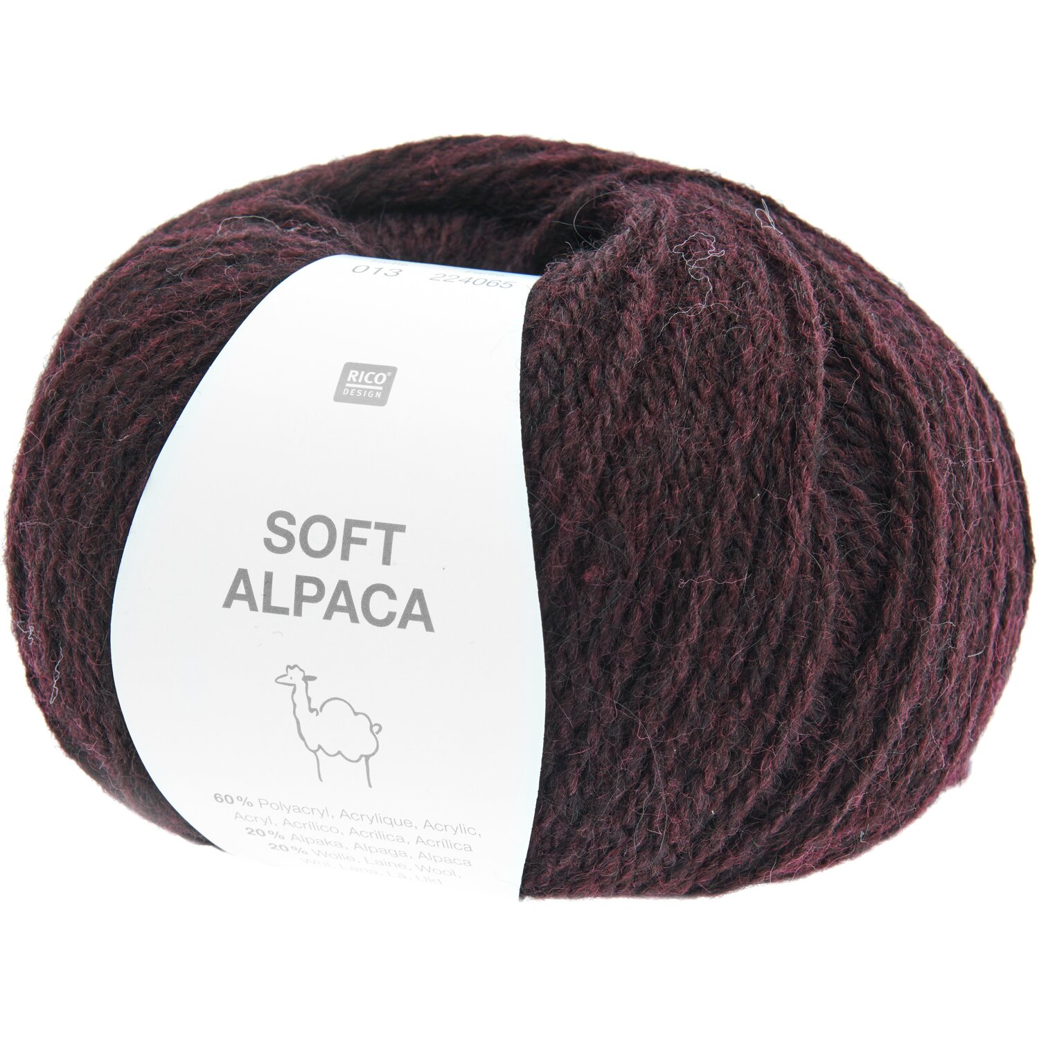 Häkelset Pullunder Modell 27 aus Made by Me No. 21 von Rico Design Soft Alpaca Wolle in Bordeaux von Rico Design, ideal für Häkel- und Strickprojekte.