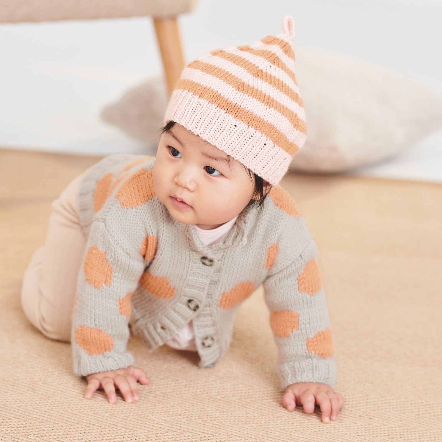 Strickset Mütze Modell 10 aus Baby 042 von Rico Design