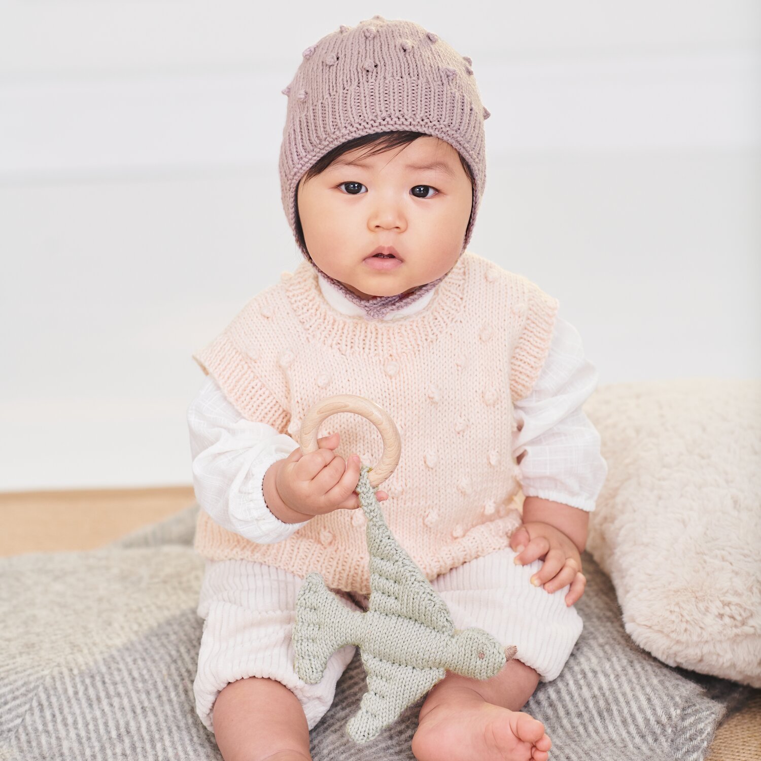 Strickset Mütze Modell 03 aus Baby 042 von Rico Design