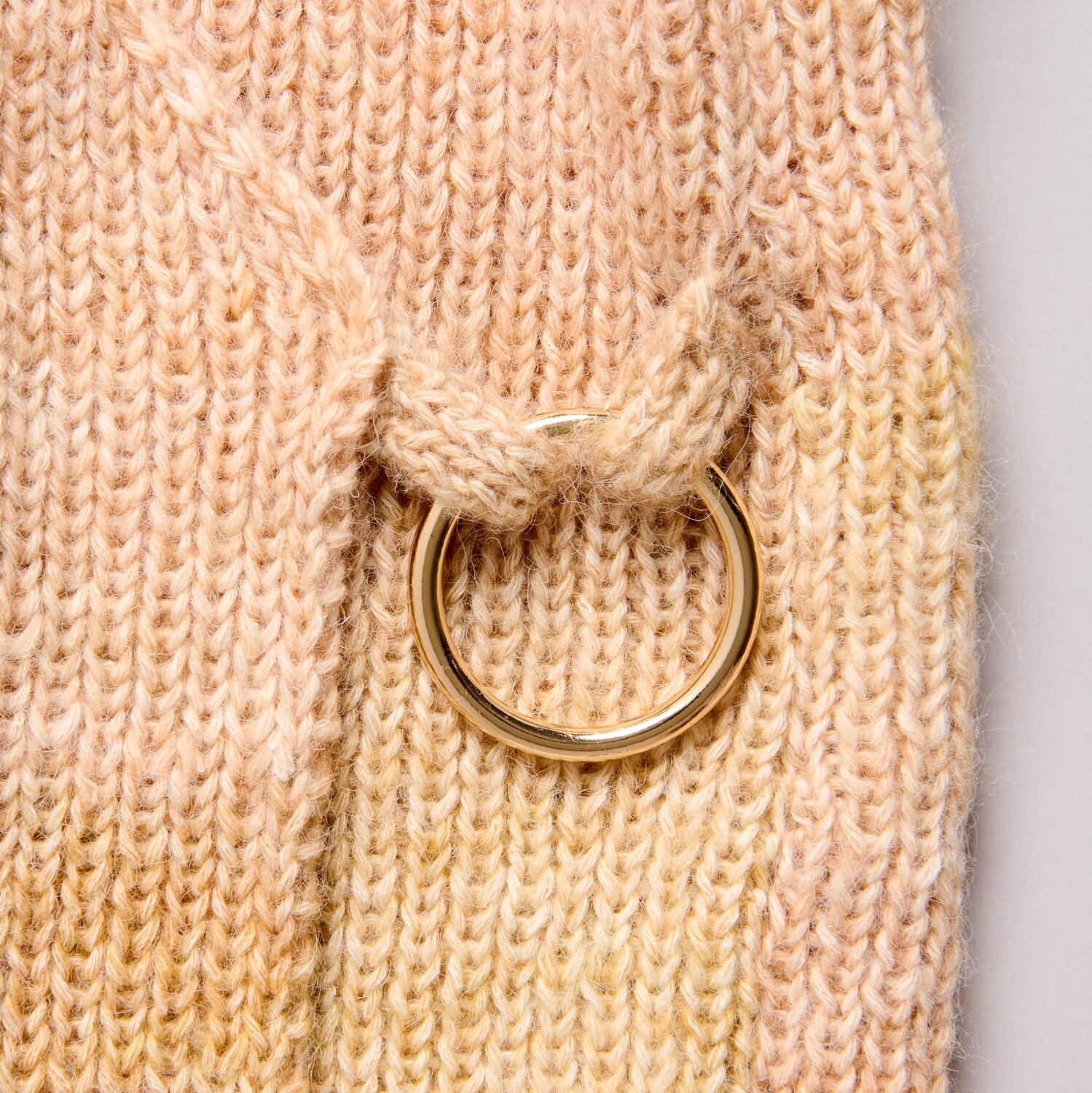 Karabiner-Ring Ø4,8cm Farbe Gold von Rico Design