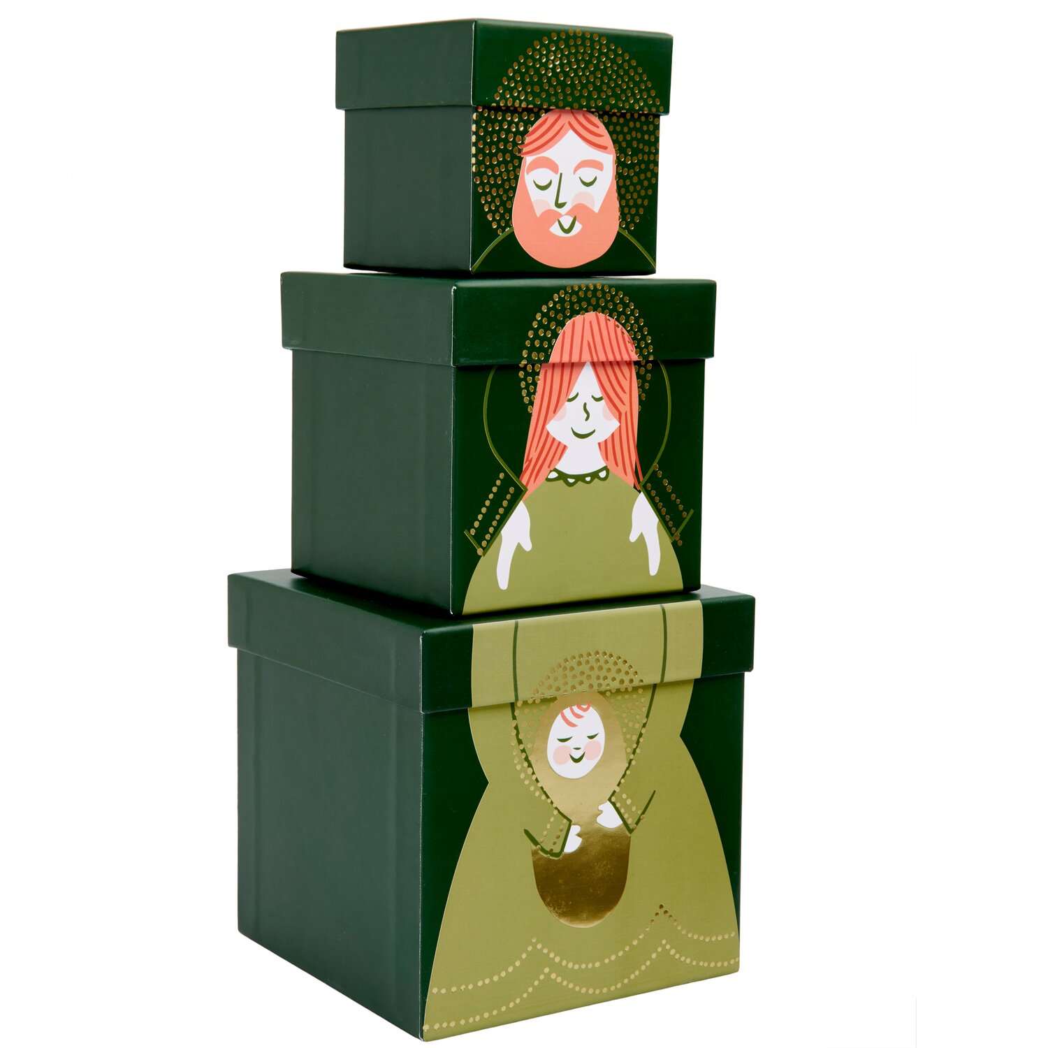 Geschenkboxen Set Advent Heilige Familie 3 Stück von Rico Design