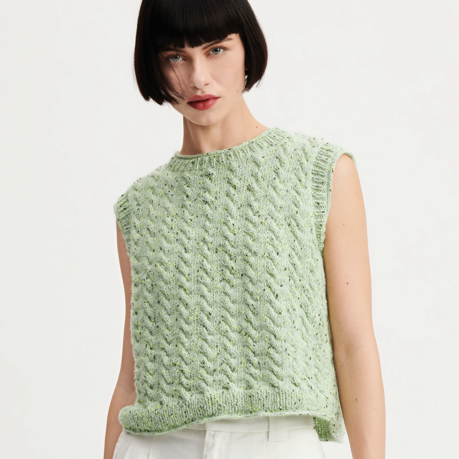Strickset Top Modell 08a doppelfädig aus Made by Me Nr. 18 