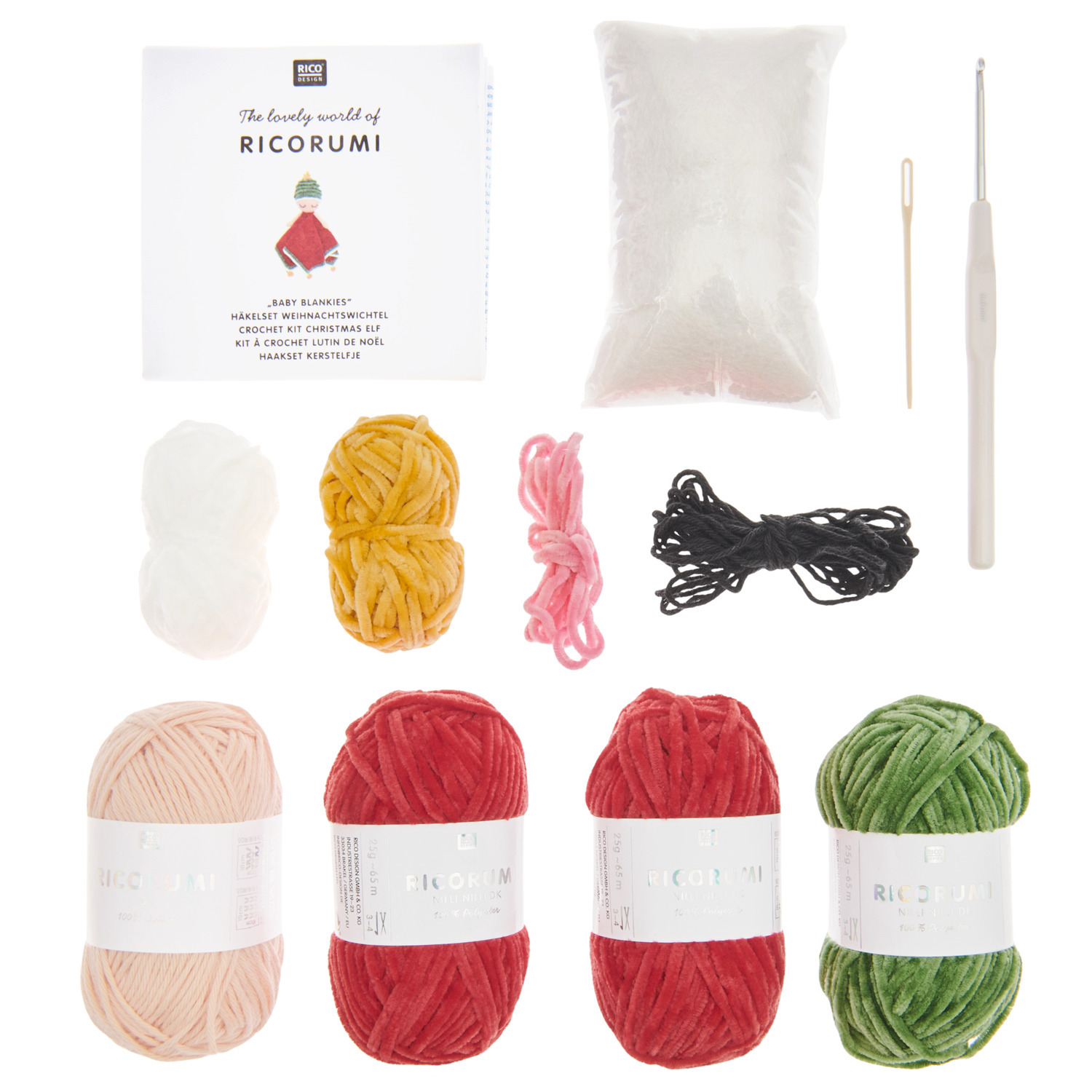 Häkelset Ricorumi Baby Blankies Weihnachtswichtel Häkelset Ricorumi Baby Blankies Weihnachtswichtel