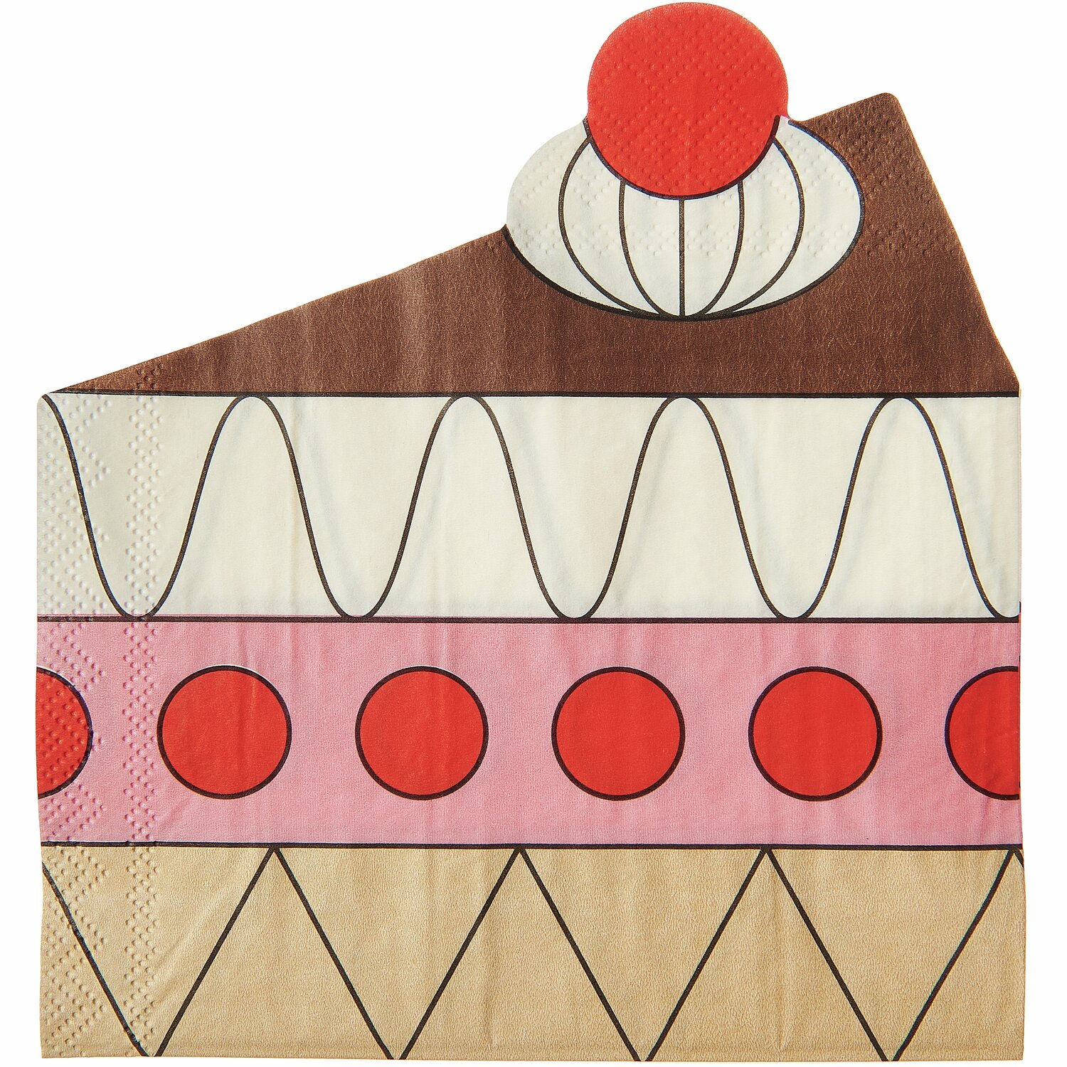 Rico Design x Redfries Servietten Tortenstück 20 Stück 29x32cm von Rico Design