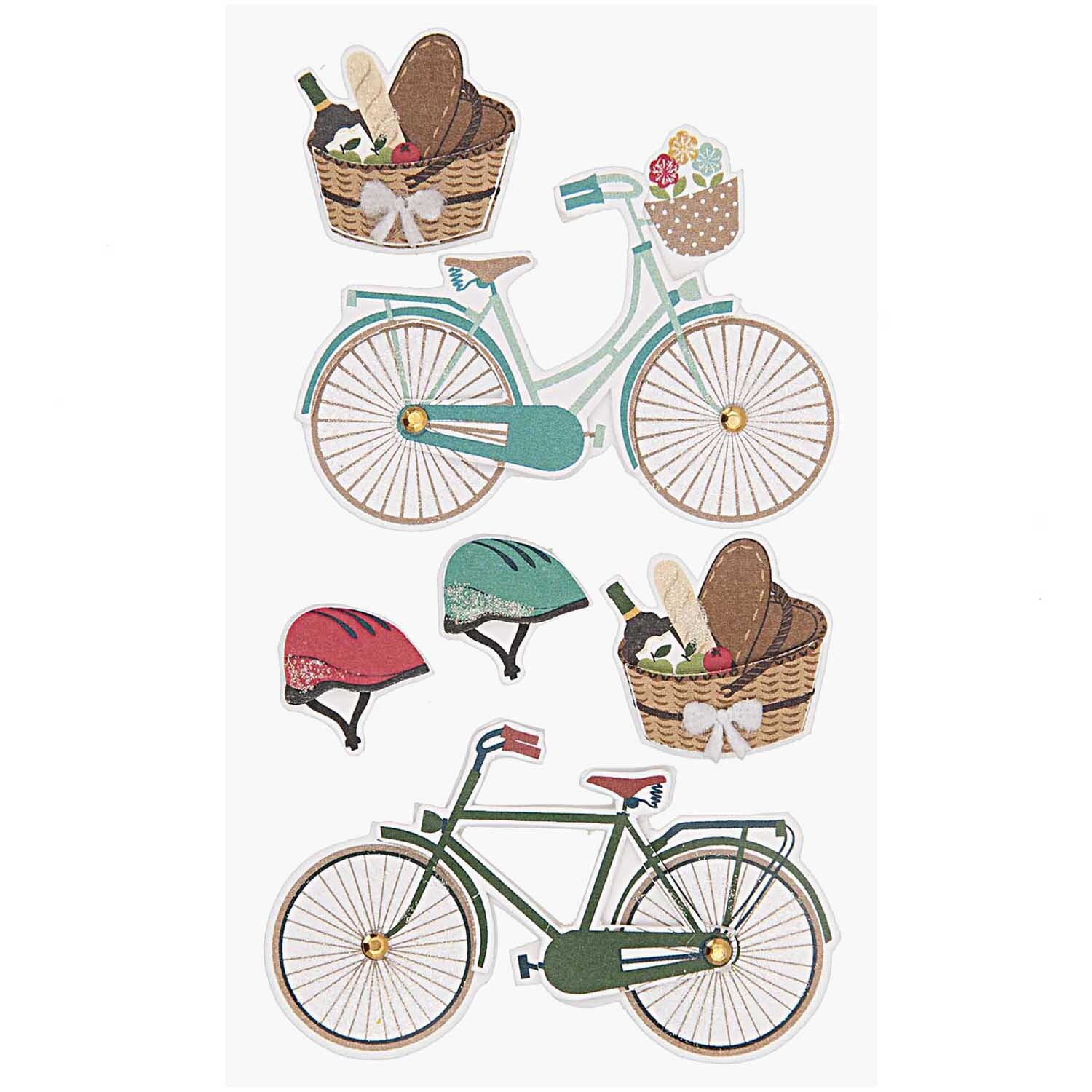 Paper Poetry 3D Sticker Fahrradtour