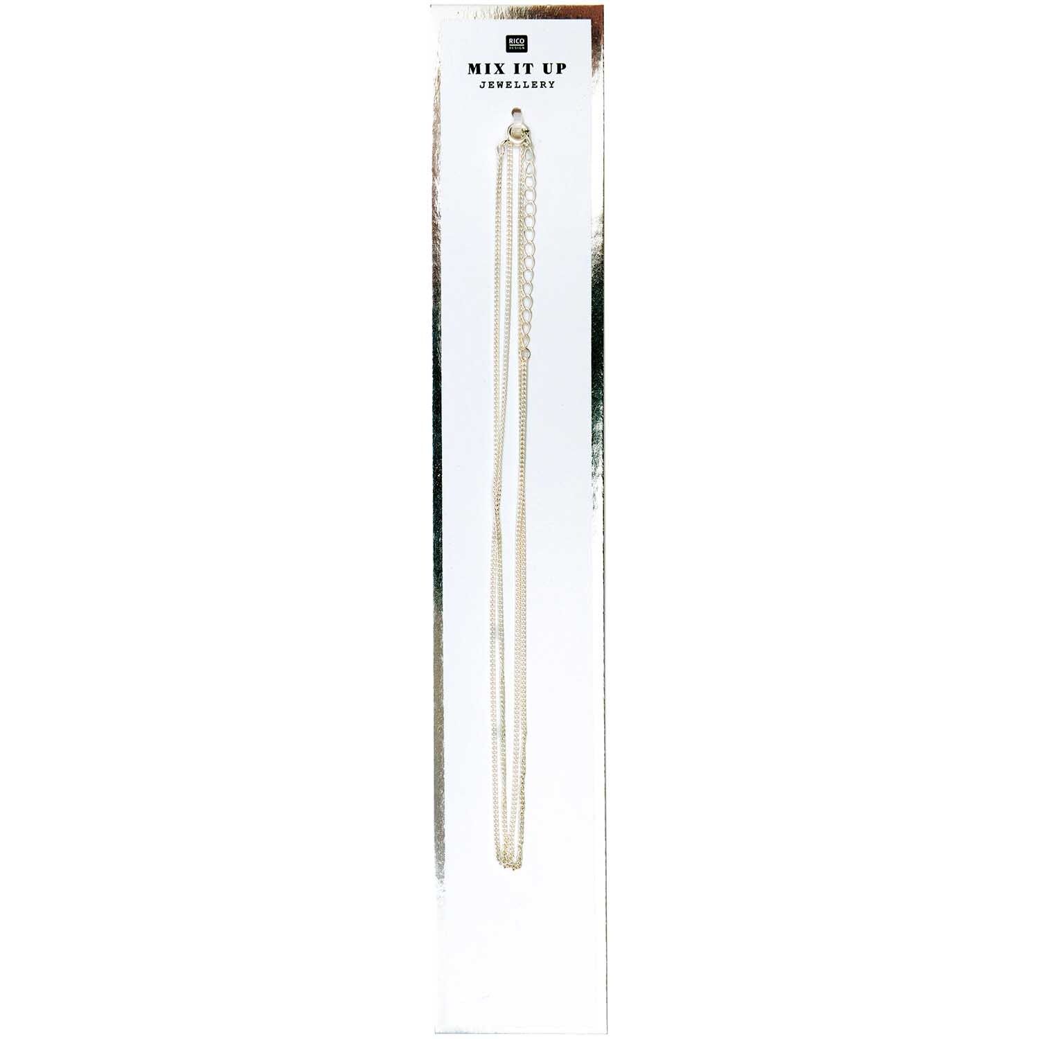 Mix it Up - Jewellery Gliederkette silber 65cm Mix it Up - Jewellery Gliederkette silber 65cm