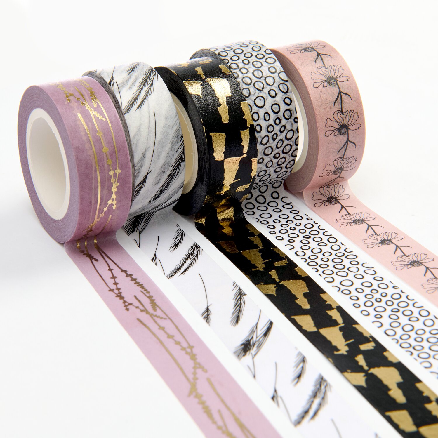 Paper Poetry Tape Set In the Meadow Gräser 5 Stück 1,5cmx10m von Rico Design