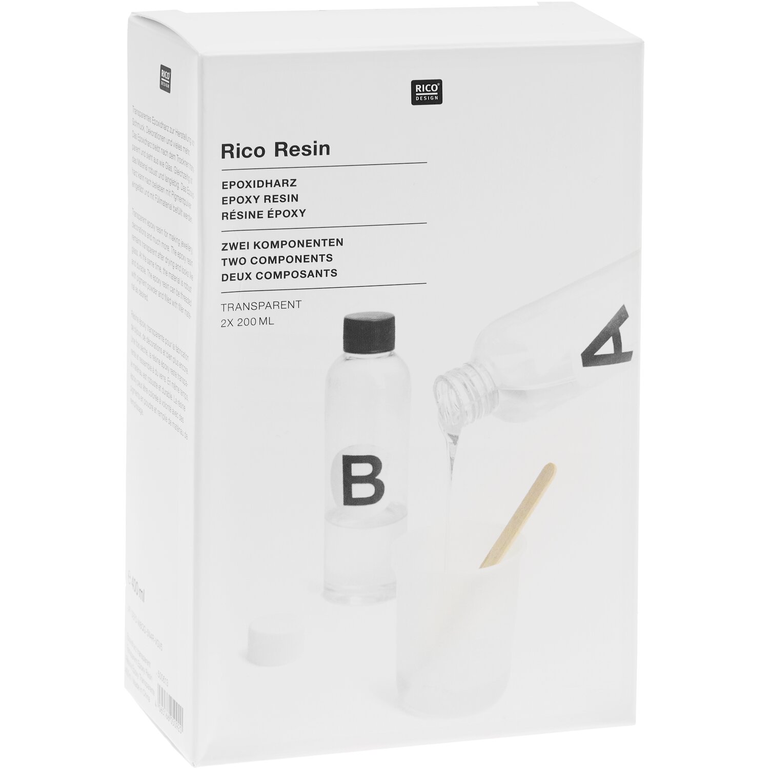 Epoxidharz transparent Inhalt 400ml von Rico Design