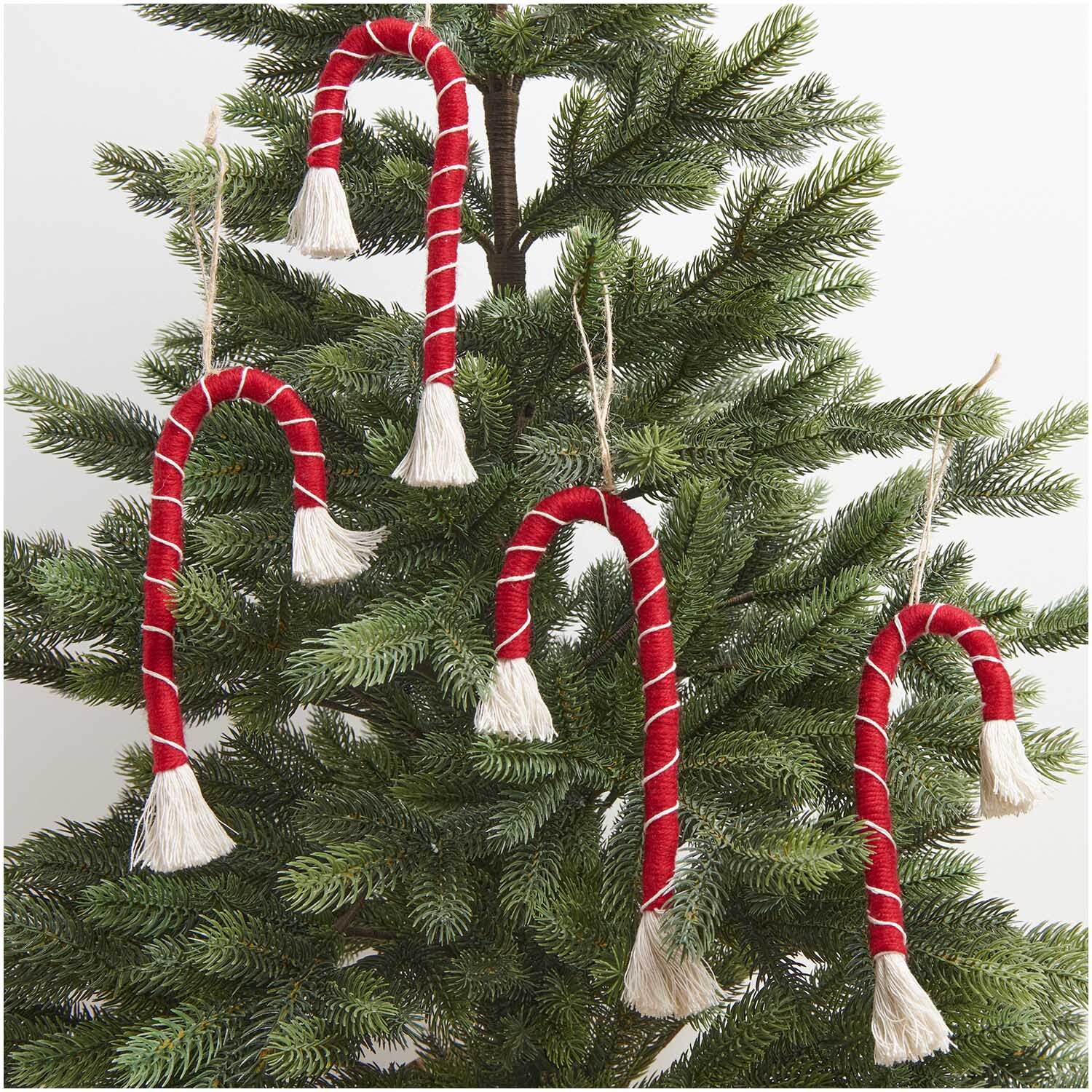 Makramee Set Zuckerstange 20x8cm 4 Stück Makramee Set Zuckerstange 20x8cm 4 Stück