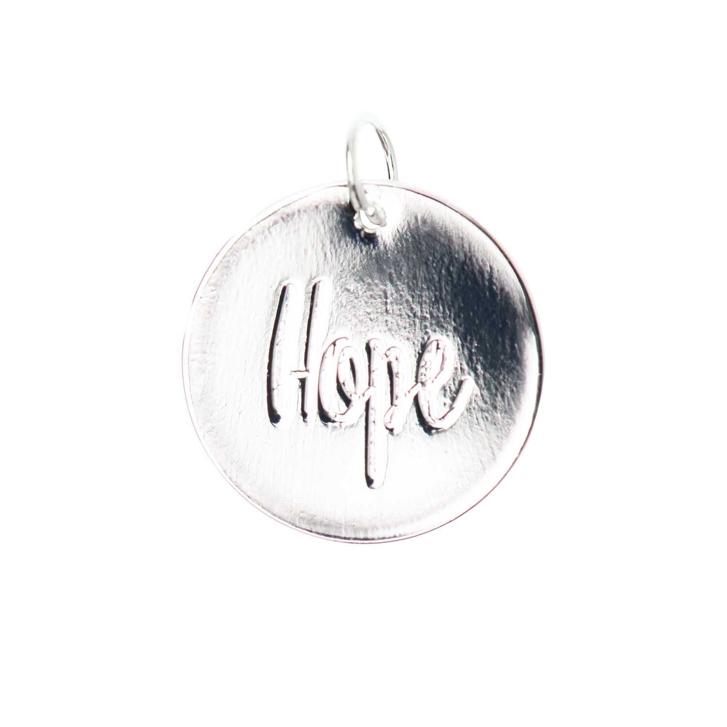 Mix it Up - Jewellery Anhänger Scheibe Hope silber Ø17mm Mix it Up - Jewellery Anhänger Scheibe Hope silber Ø17mm