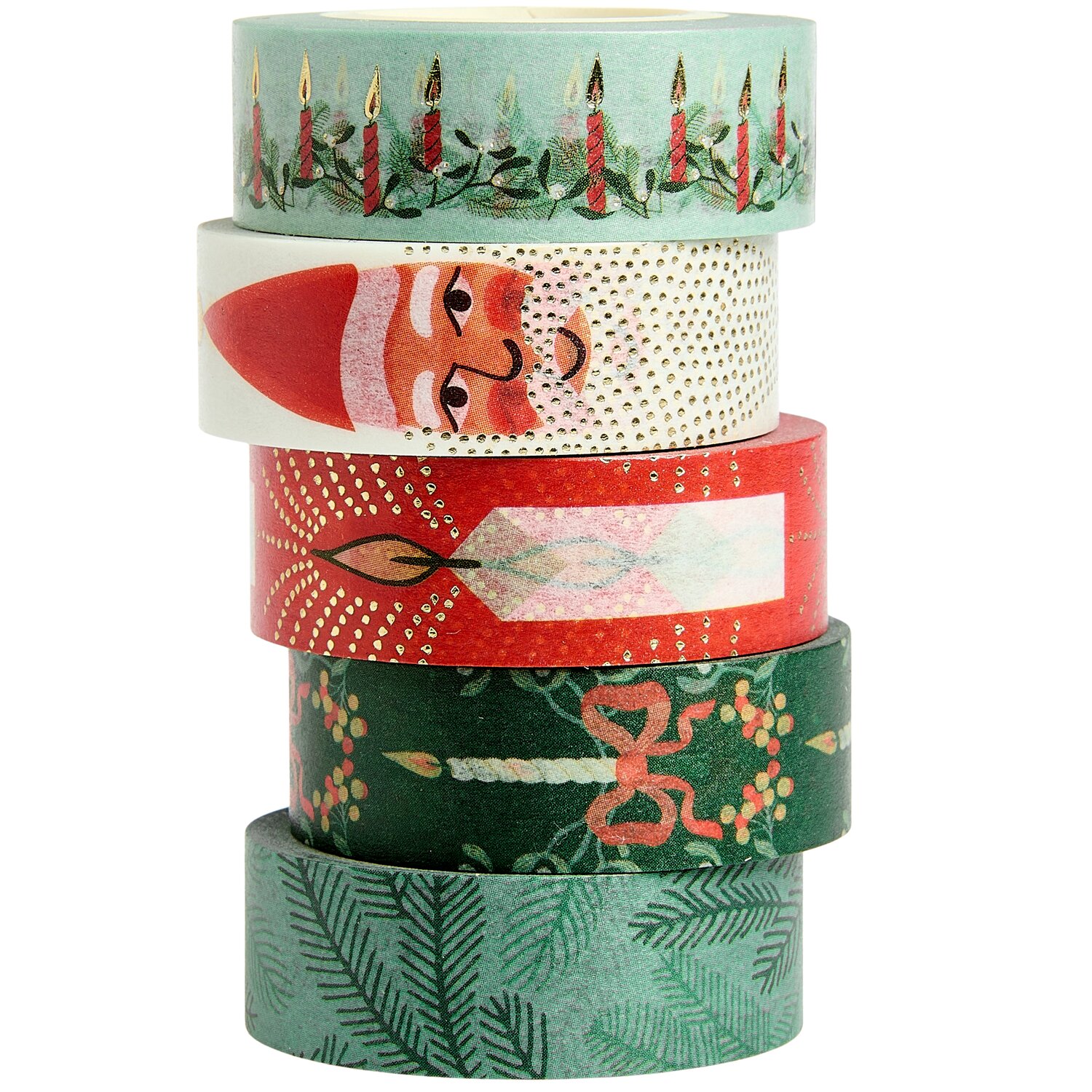 Tape Set Advent Advent 5 Stück 1,5cmx10m von Rico Design