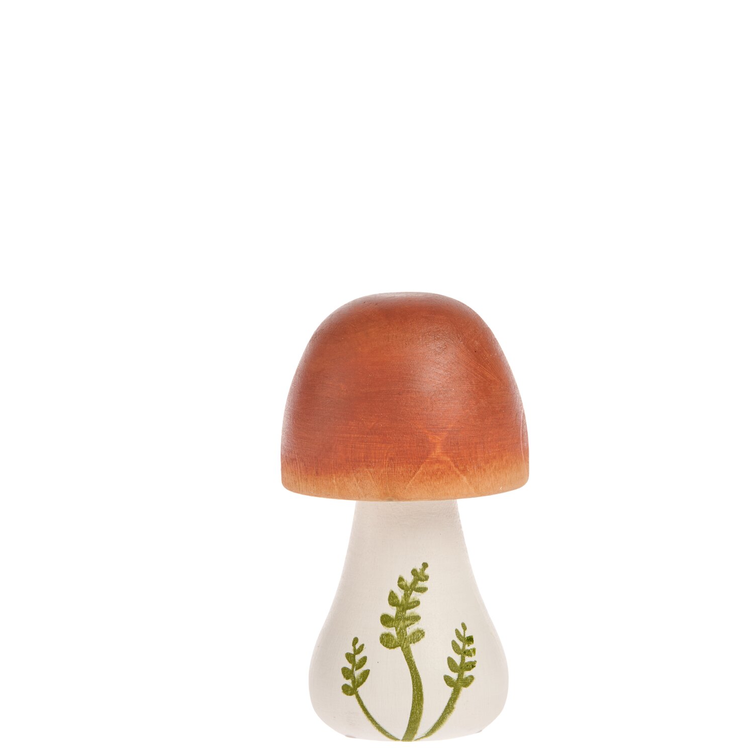 Holz Pilz Braun-Weiß 5,4x8,9x5,4cm von Rico Design