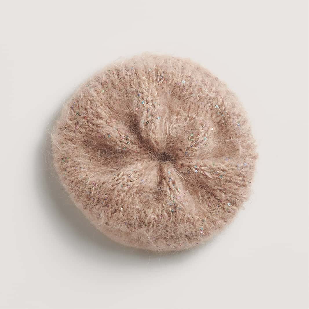 Gestricktes Scrunchie in Nougat: Modell 18 aus dem Heft Made by Me No. 21