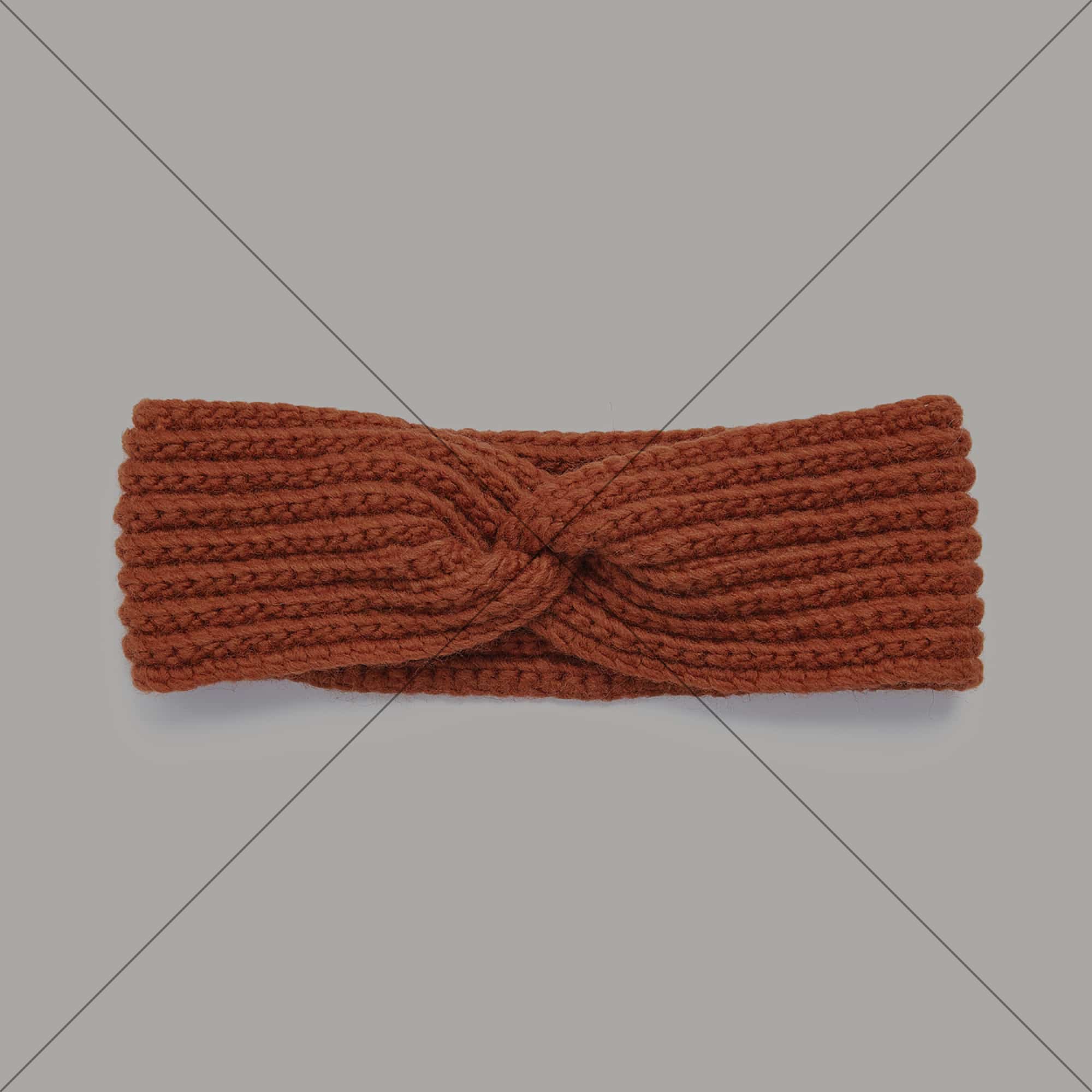Gehäkeltes Stirnband in Rot: Modell 04 aus dem Heft Winter Crochet Collection
