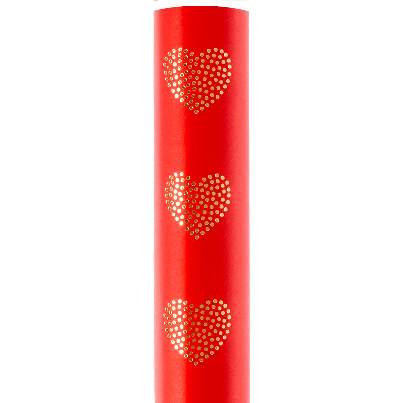 Paper Poetry Geschenkpapier Advent Herzen gepunktet Rot 0,7x2m von Rico Design