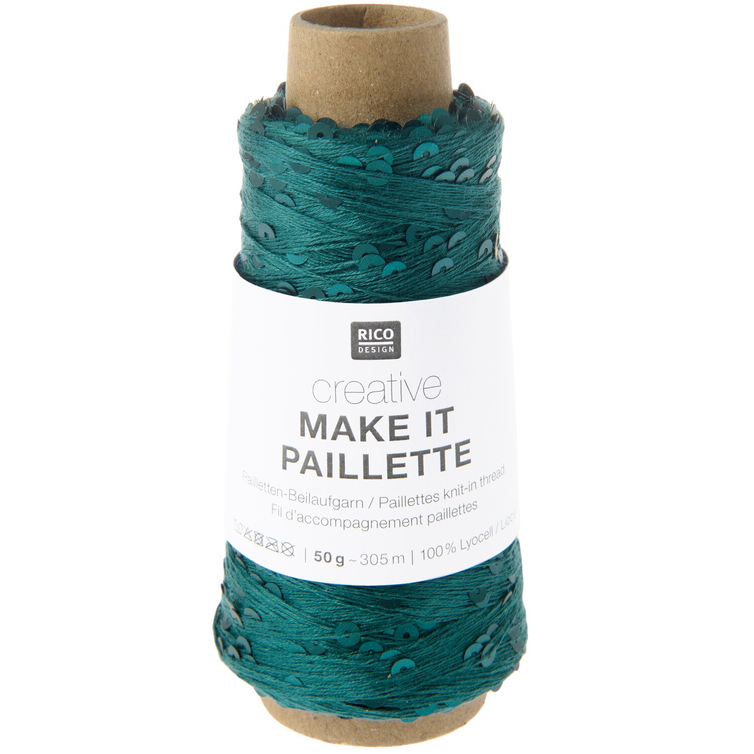 Creative Make It Paillette 50g 305m Farbe Petrol von Rico Design