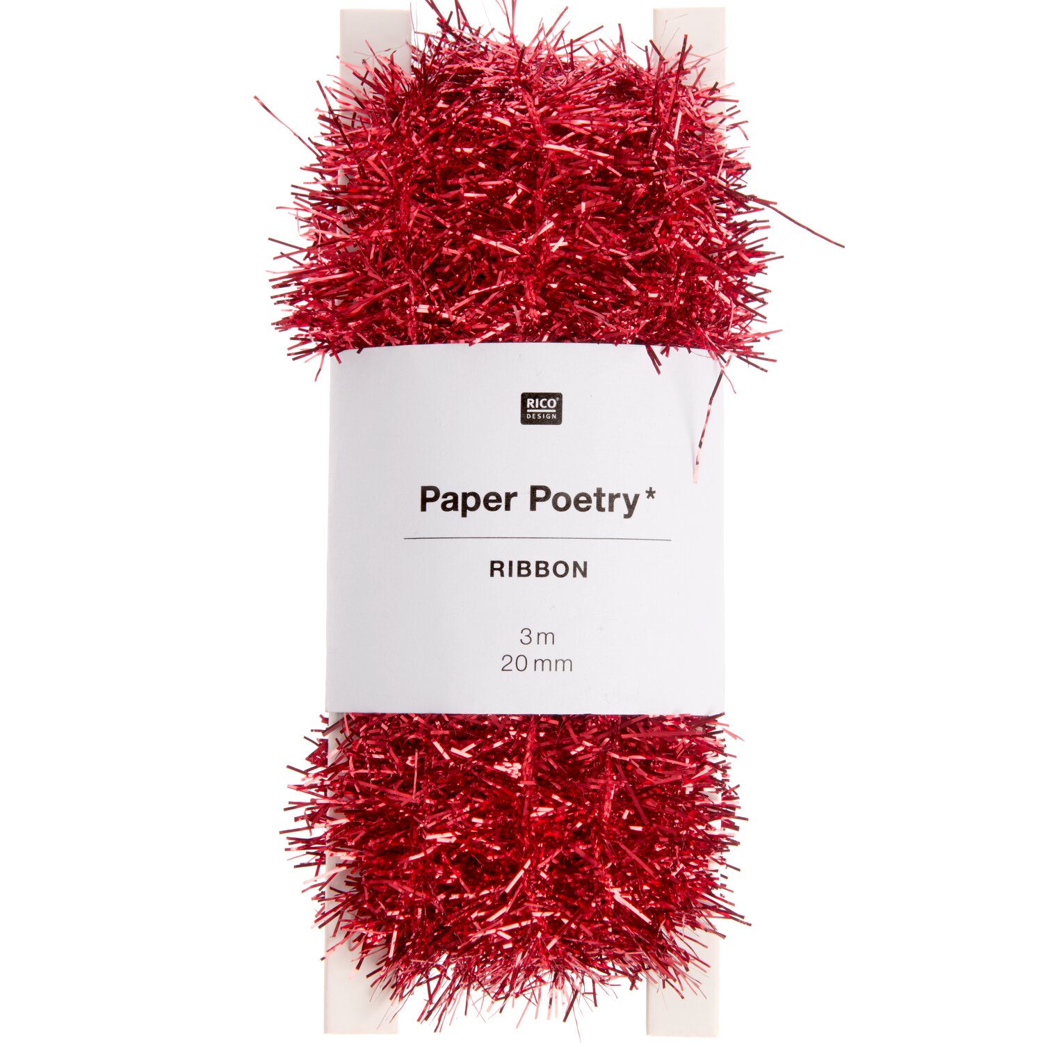 Paper Poetry Lamettaband 20mmx3m Farbe Rot von Rico Design