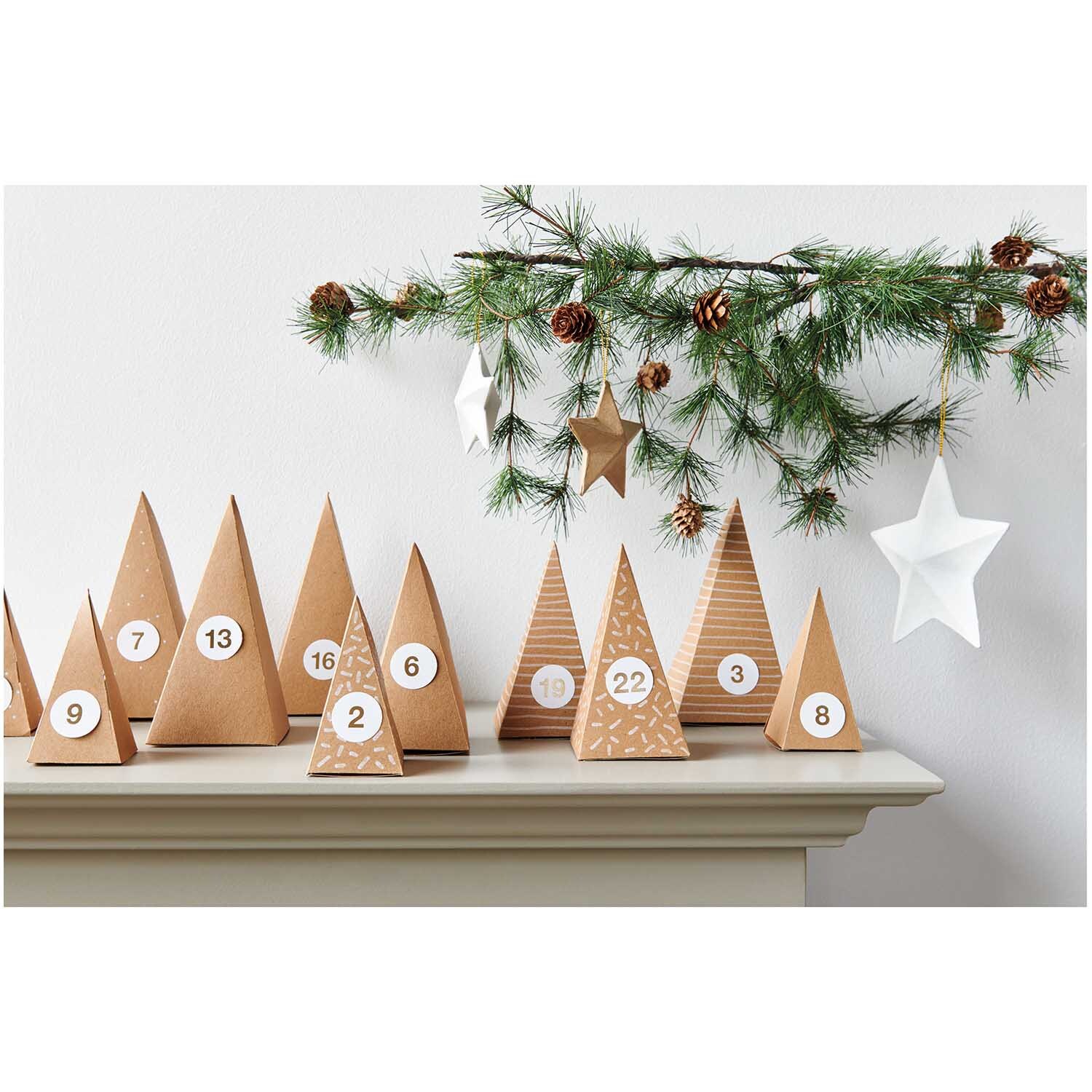 Paper Poetry Adventskalender Bäume 24 Stück Paper Poetry Adventskalender Bäume 24 Stück