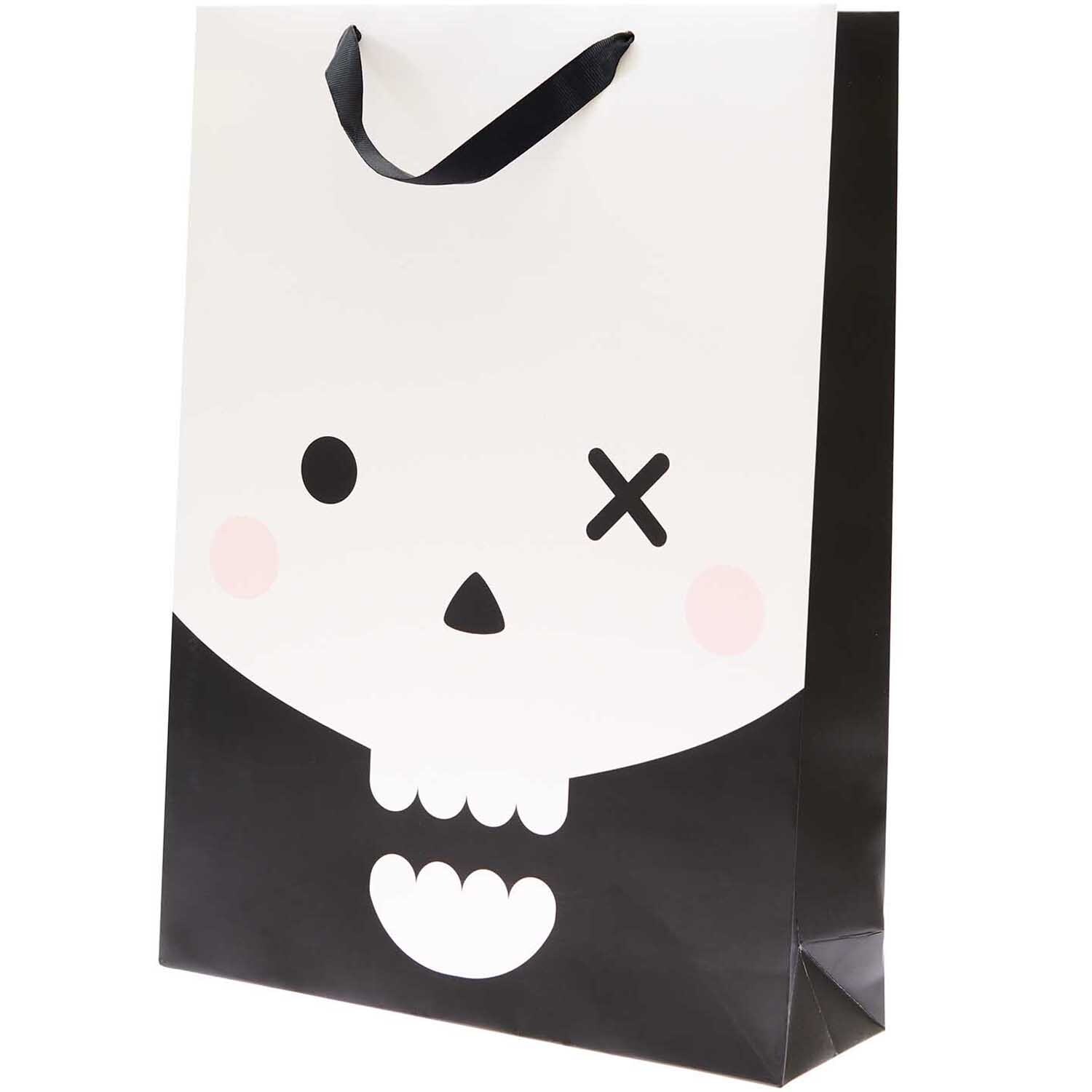 Paper Poetry Geschenktüte Totenkopf 33x45x12cm Paper Poetry Geschenktüte Totenkopf 33x45x12cm