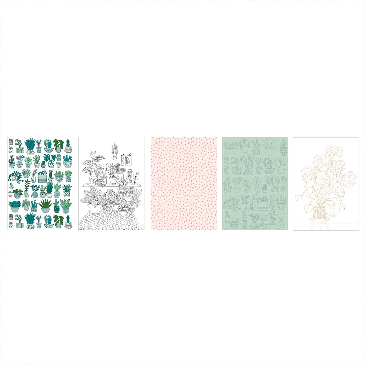 Paper Poetry Postkartenblock Hygge Plants 12,5x17,6cm Paper Poetry Postkartenblock Hygge Plants 12,5x17,6cm