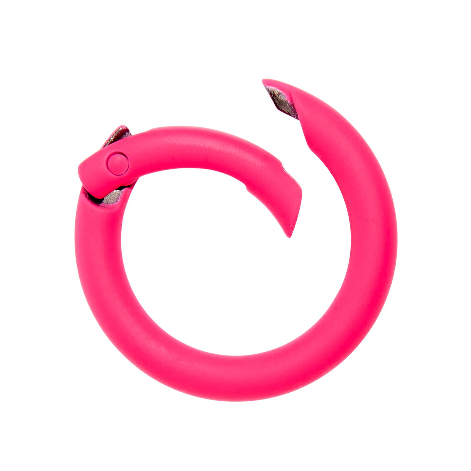 Karabiner-Ring Neon Pink Größe Ø3,5cm von Rico Design