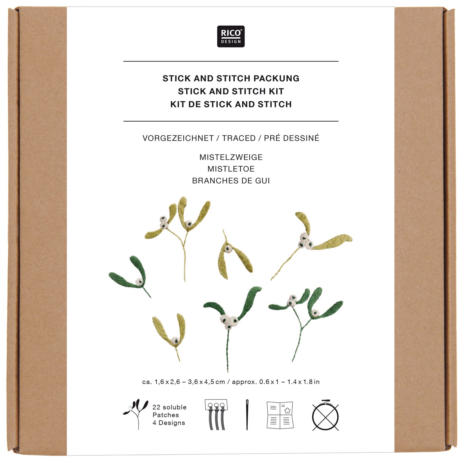 Stick & Stitch Packung Mistelzweige von Rico Design