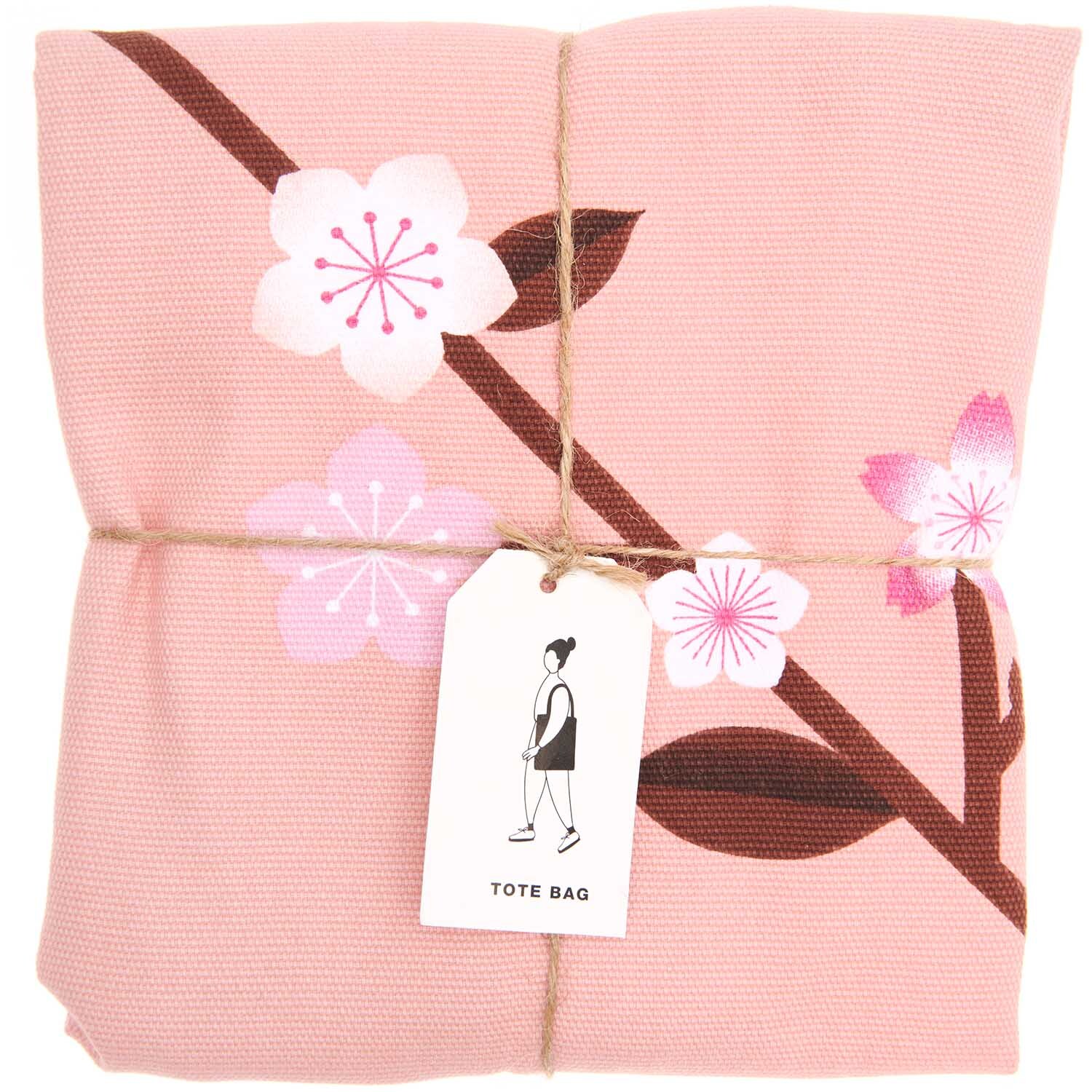 Canvas-Shopper Kirschblütenzweige pfirsich 38x40x13cm Canvas-Shopper Kirschblütenzweige pfirsich 38x40x13cm
