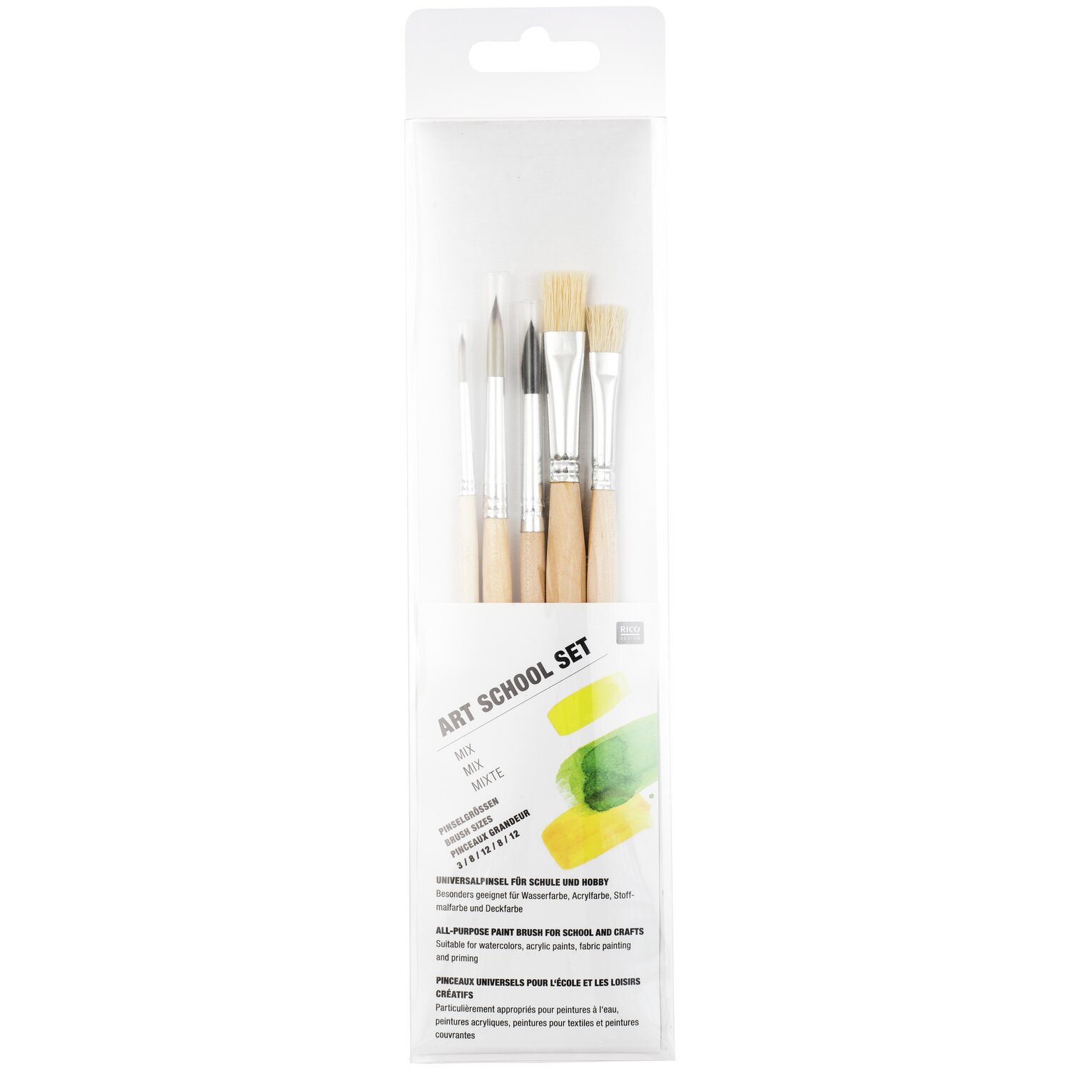 Pinsel Art School Set Mix 5teilig von Rico Design