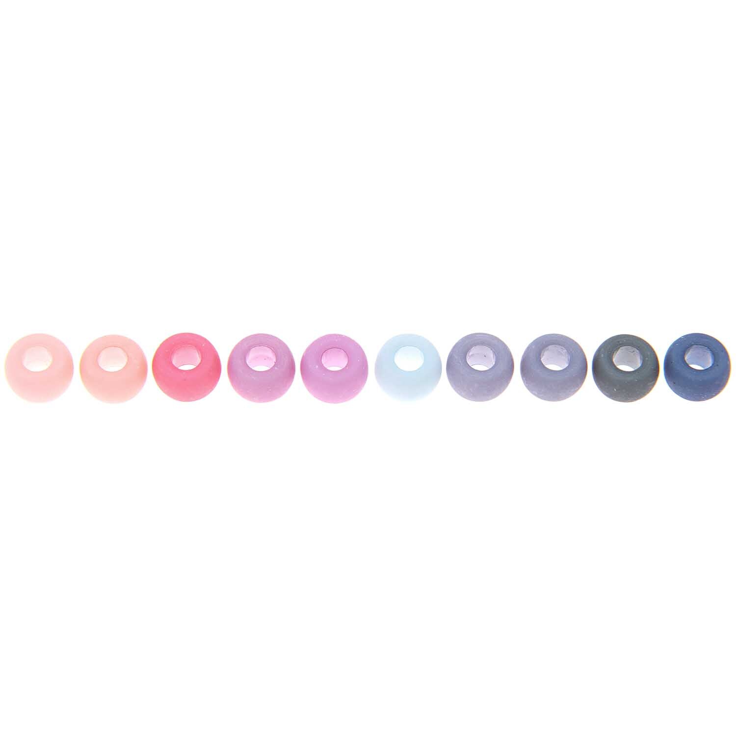 itoshii - Ponii Beads matt Erdfarben 9x6mm 400 Stück