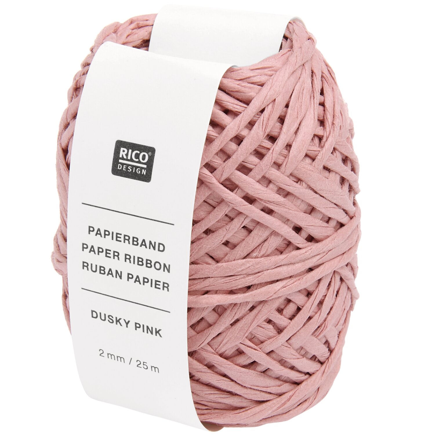 Papierband 2mmx25m Farbe Altrosa von Rico Design
