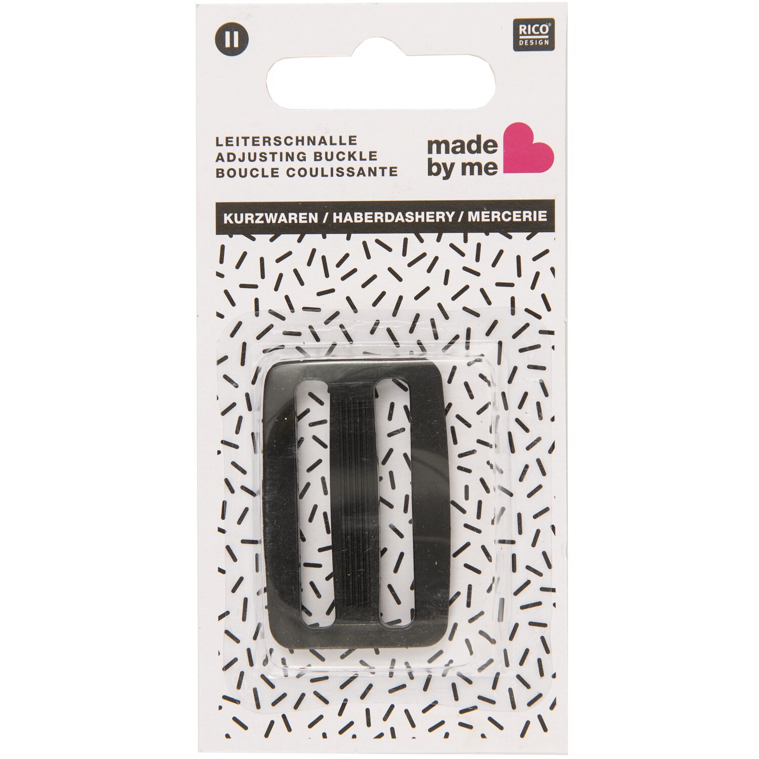 Leiterschnalle schwarz  40mm von Rico Design