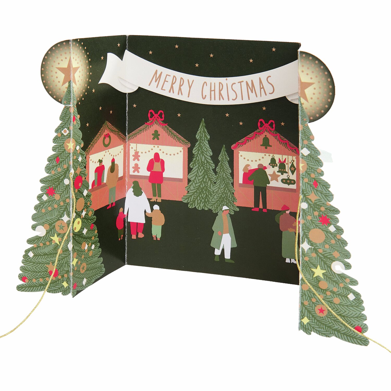 Pop-Up Karte Weihnachtsmarkt  B6 von Rico Design