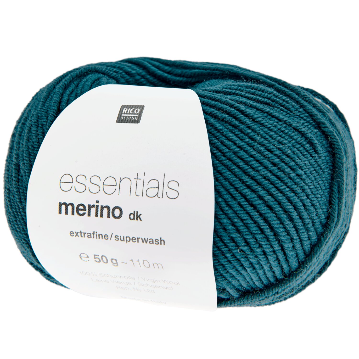 Essentials Merino dk 50g 110m Farbe Petrol von Rico Design
