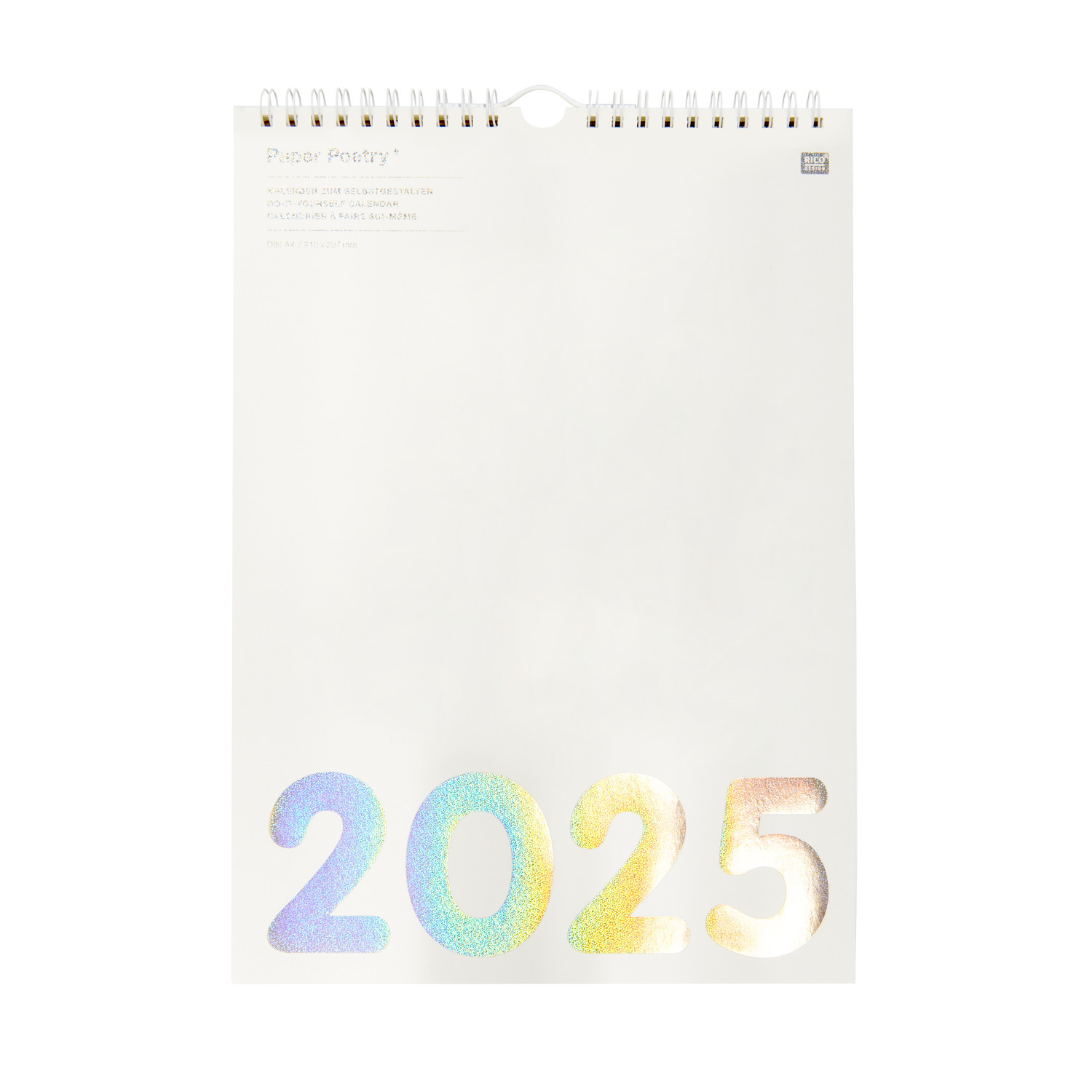 Paper Poetry Kalender 2025 DIN A4 creme von Rico Design