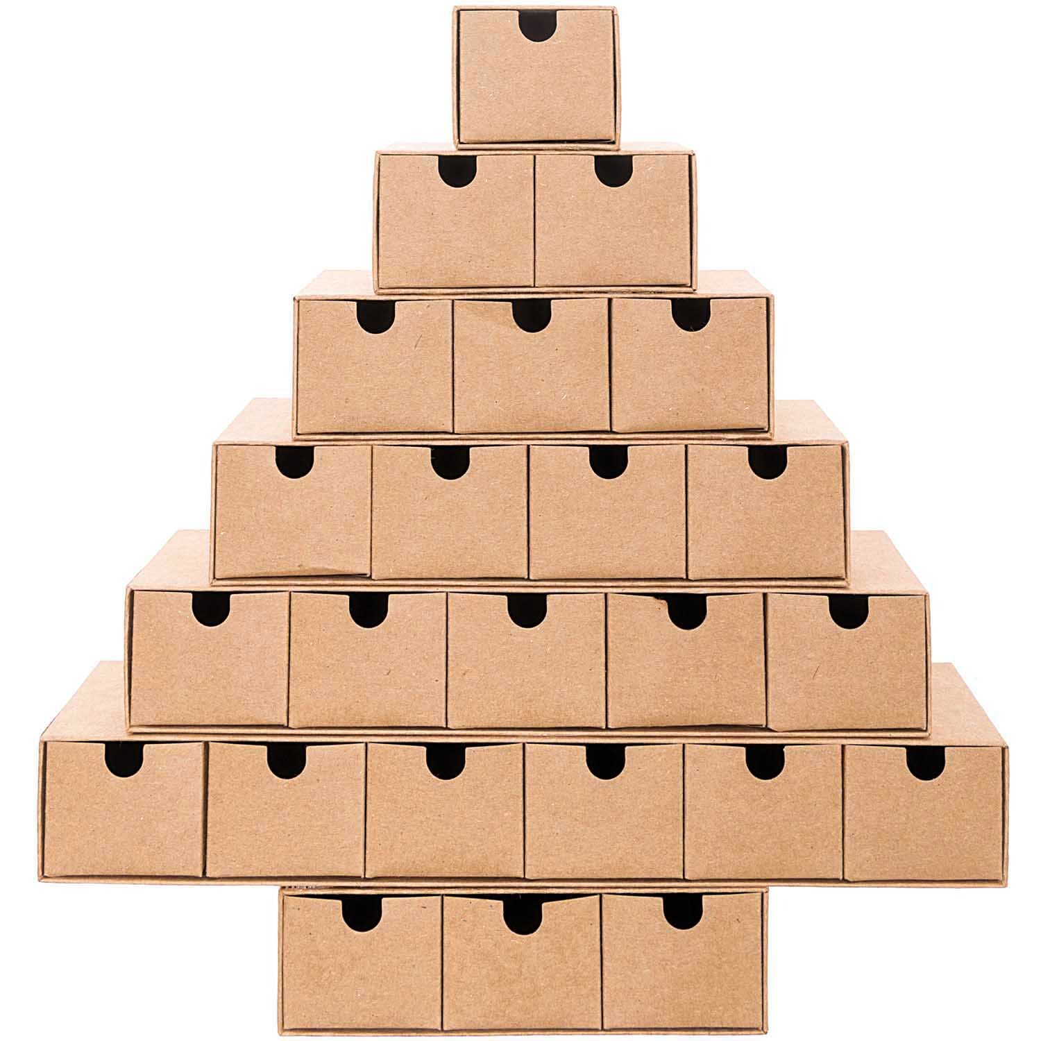 Pappmaché Adventskalender Tannenbaum 31x33cm Pappmaché Adventskalender Tannenbaum 31x33cm