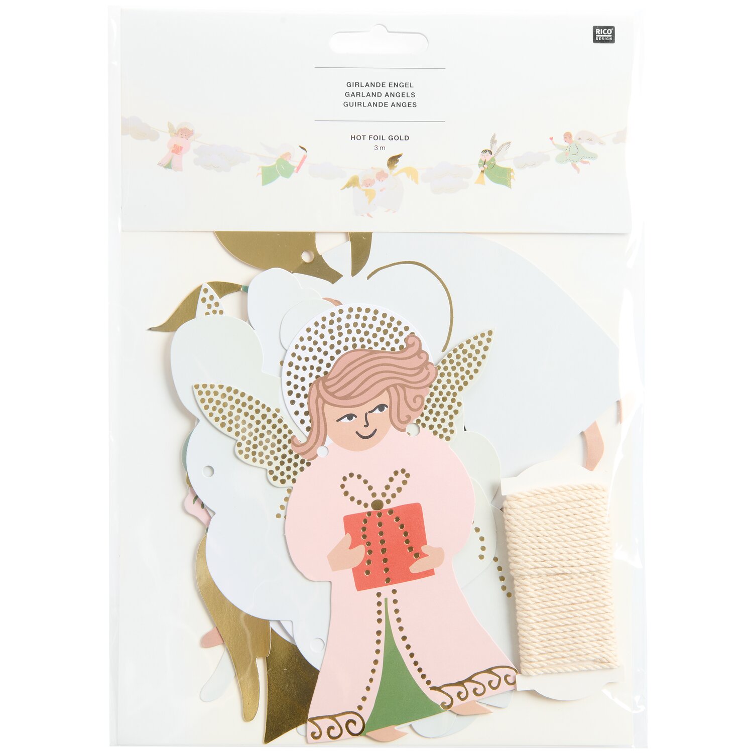 Girlande Advent Engel 3m von Rico Design