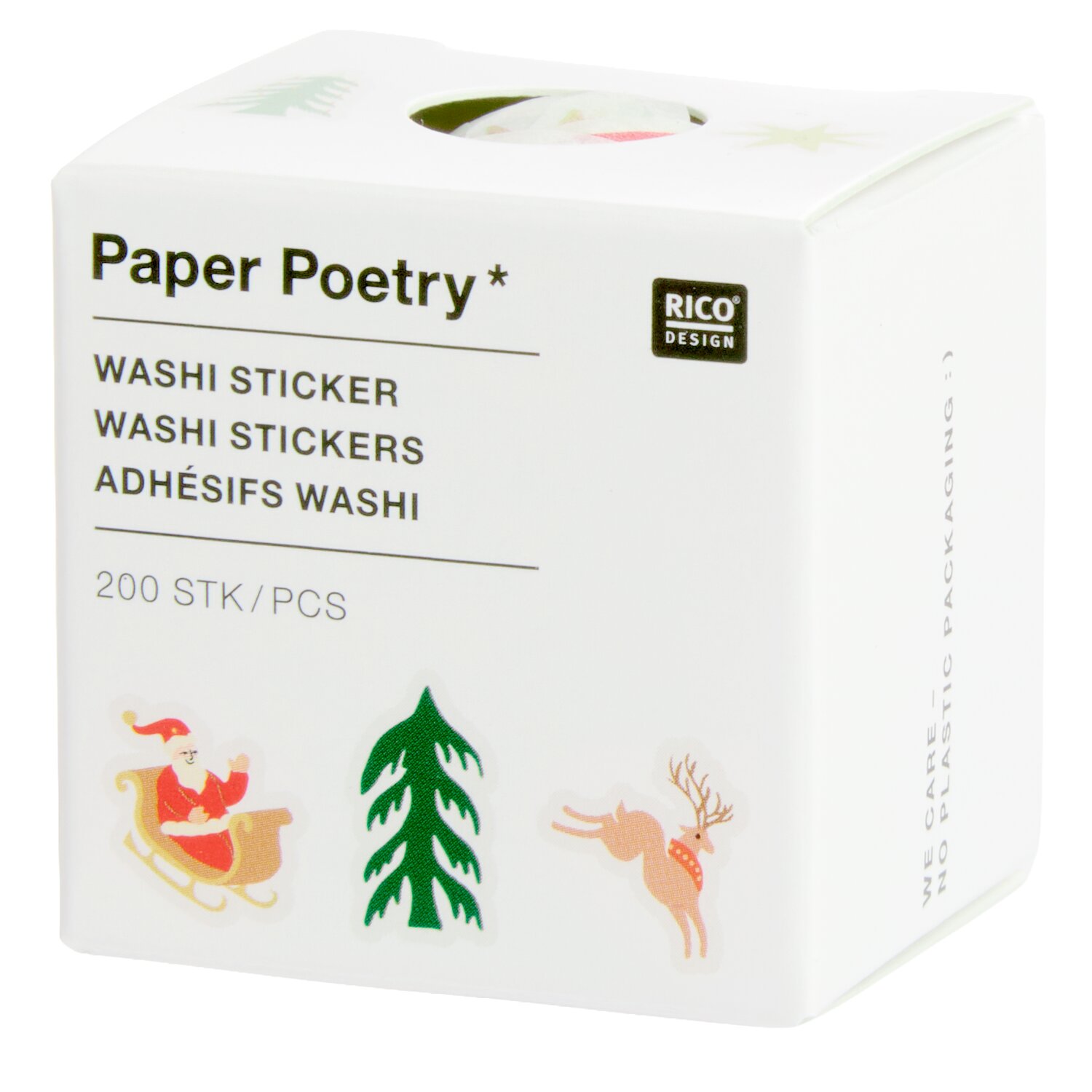 Paper Poetry Washi Sticker Advent Winterwald 200 Stück von Rico Design