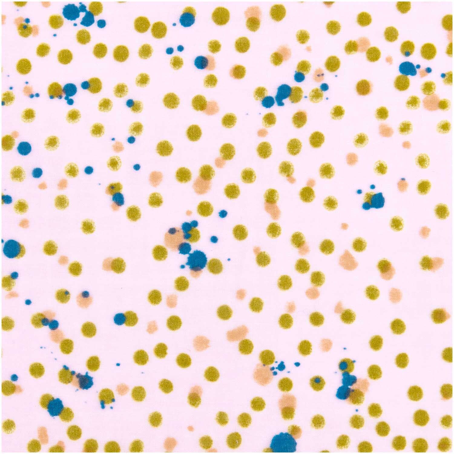 Musselin-Druckstoff Crafted Nature Punkte Rosa-Oliv 140cm Musselin-Druckstoff Crafted Nature Punkte Rosa-Oliv 140cm