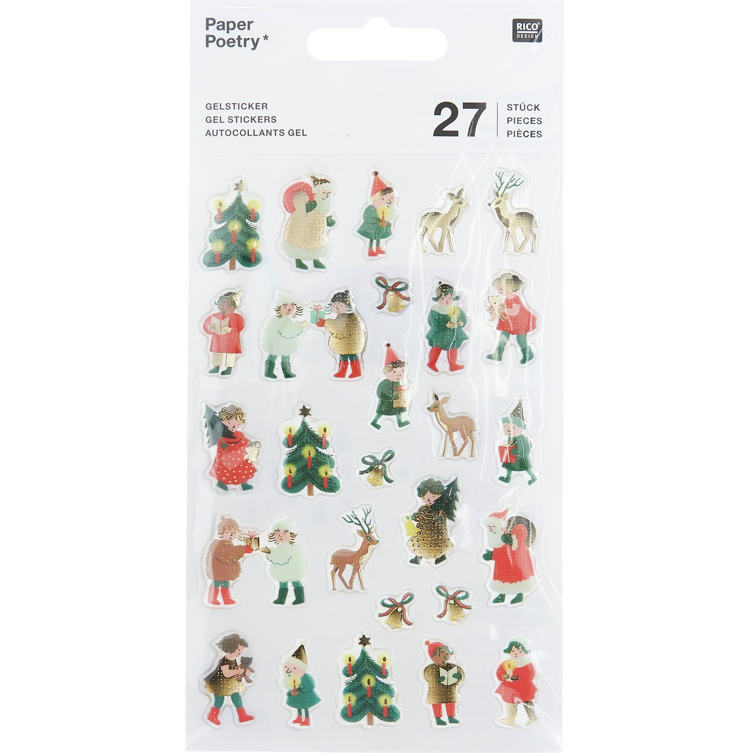 Paper Peotry Gelsticker Kinder 1 Bogen von Rico Design